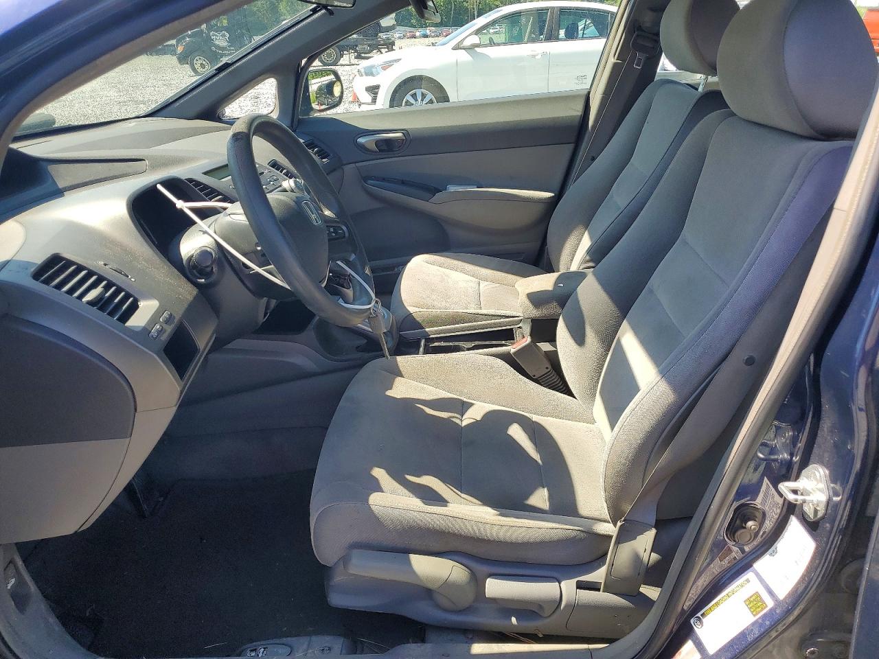 2008 Honda Civic Lx Blue vin: 1HGFA16578L116338