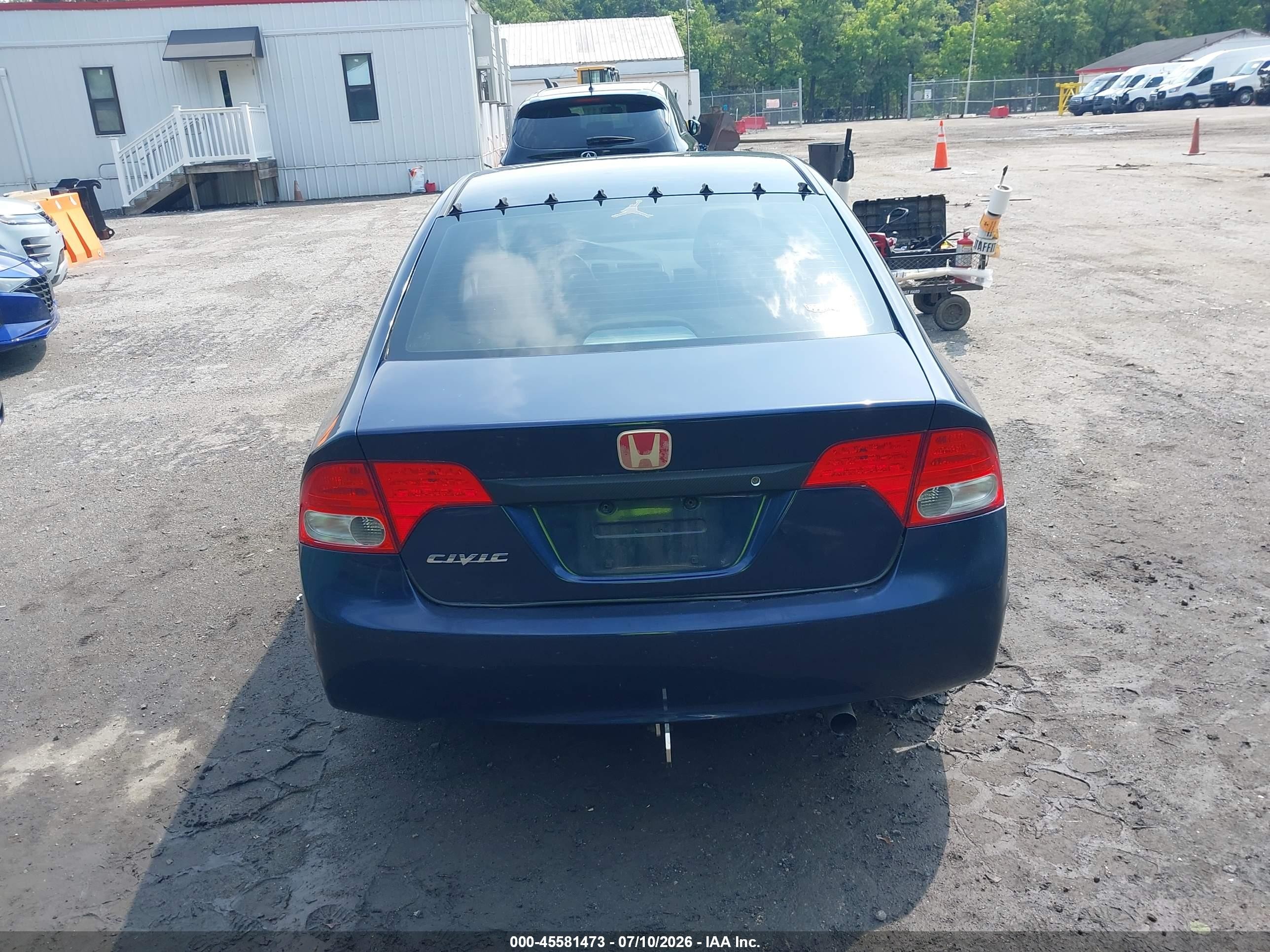 2009 Honda Civic Lx Blue vin: 1HGFA16579L014443