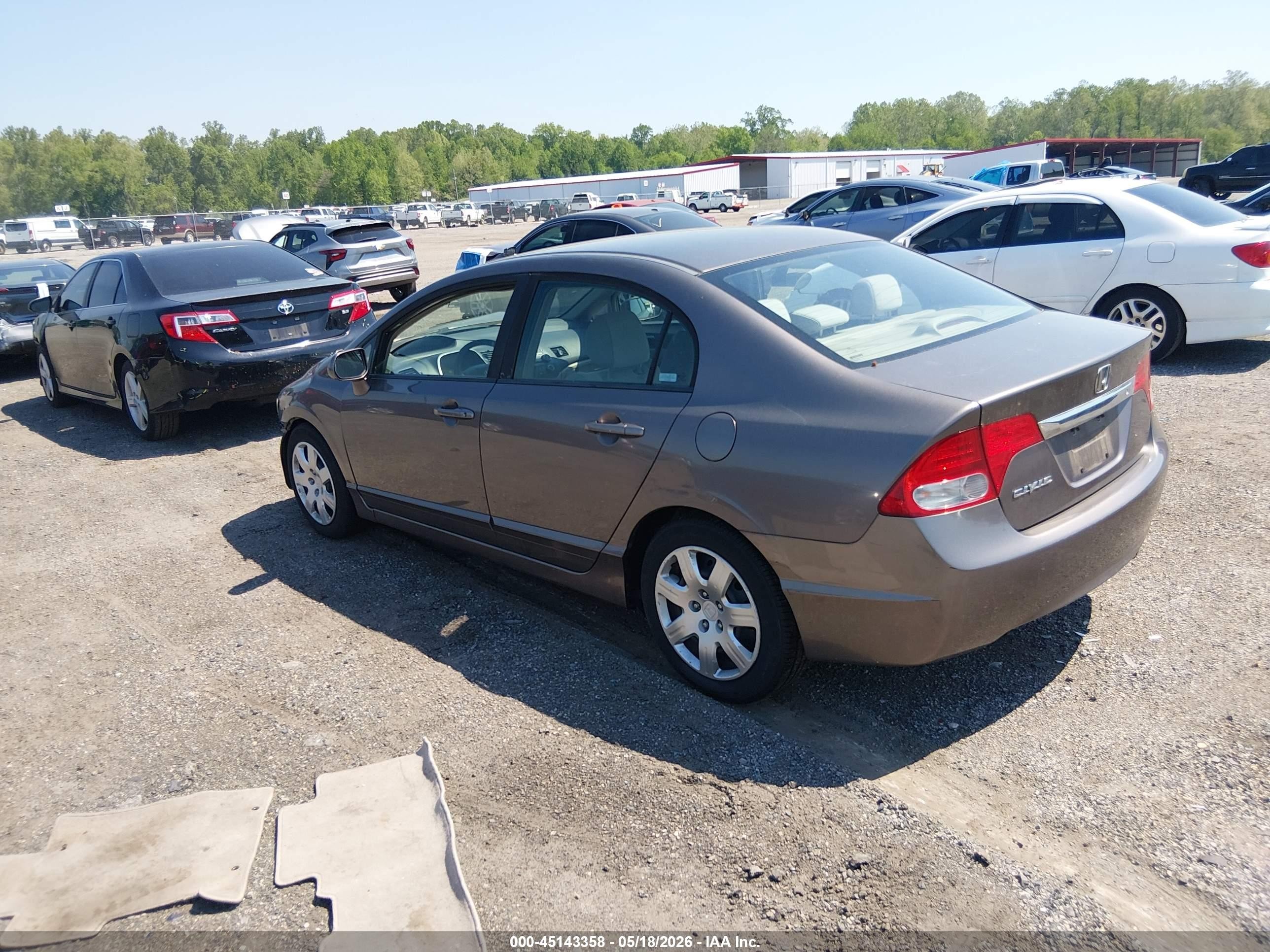 2009 Honda Civic Lx Tan vin: 1HGFA16579L015589