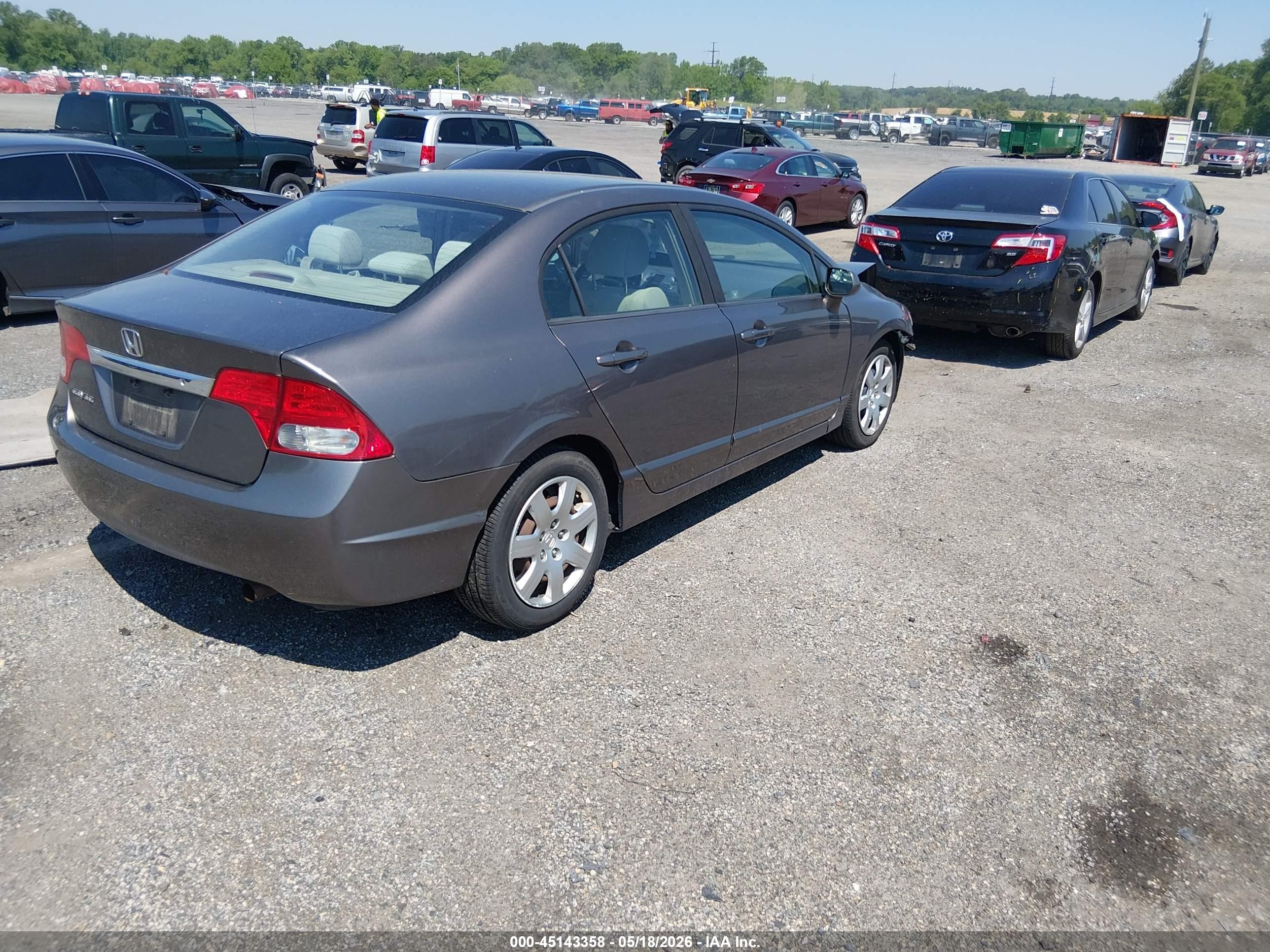 2009 Honda Civic Lx Tan vin: 1HGFA16579L015589