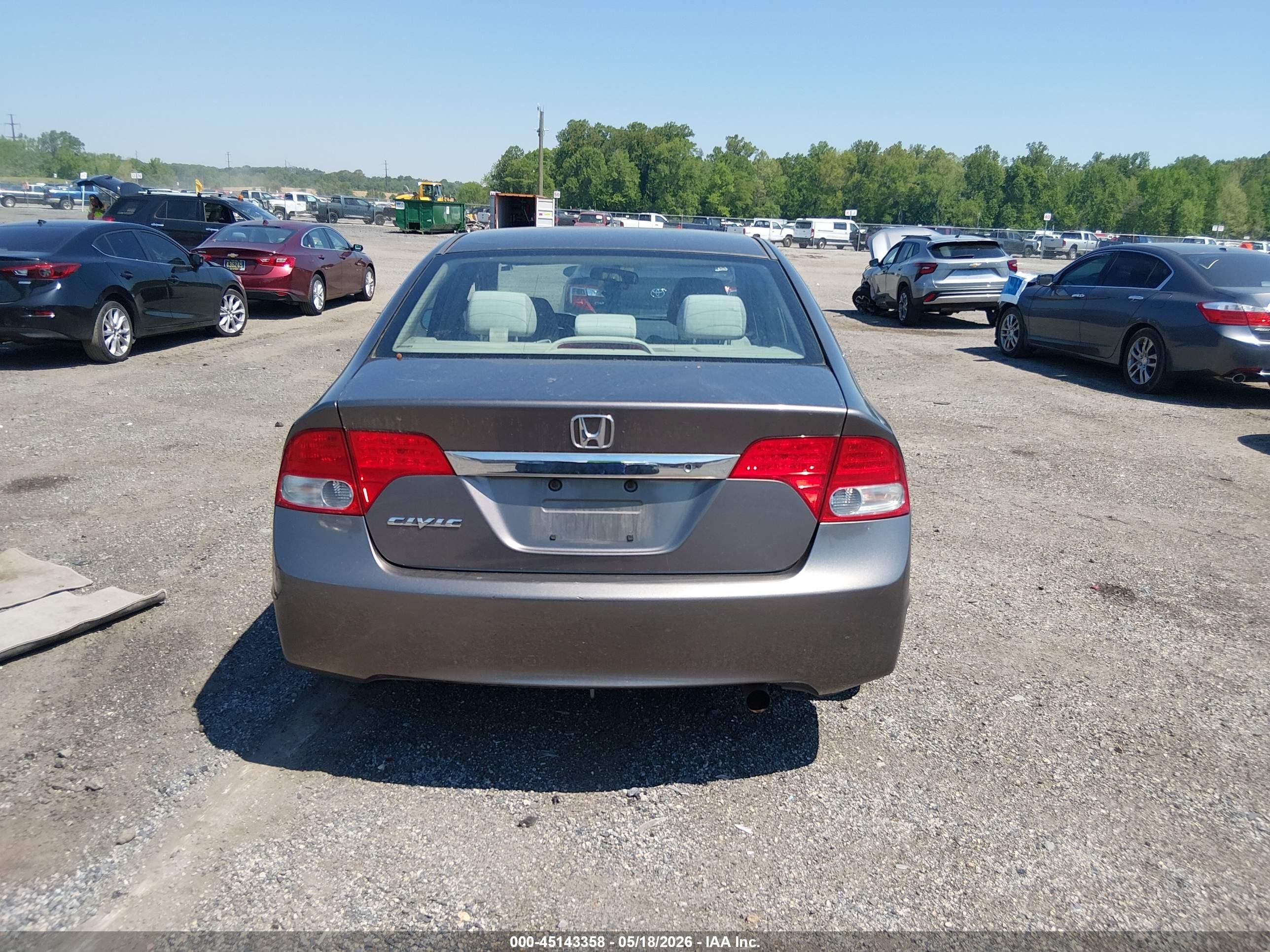 2009 Honda Civic Lx Tan vin: 1HGFA16579L015589
