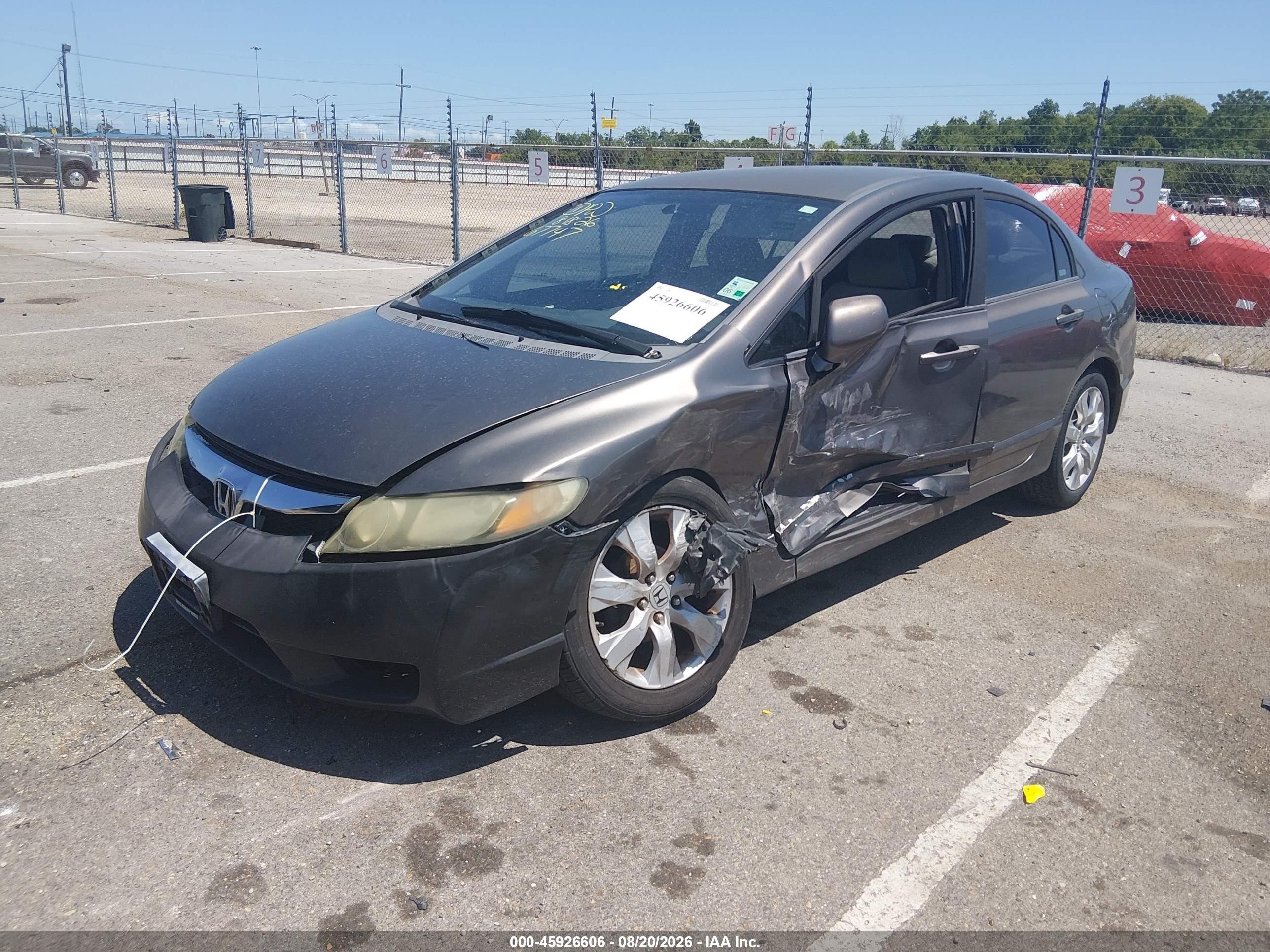 2009 Honda Civic Lx Gray vin: 1HGFA16579L028181