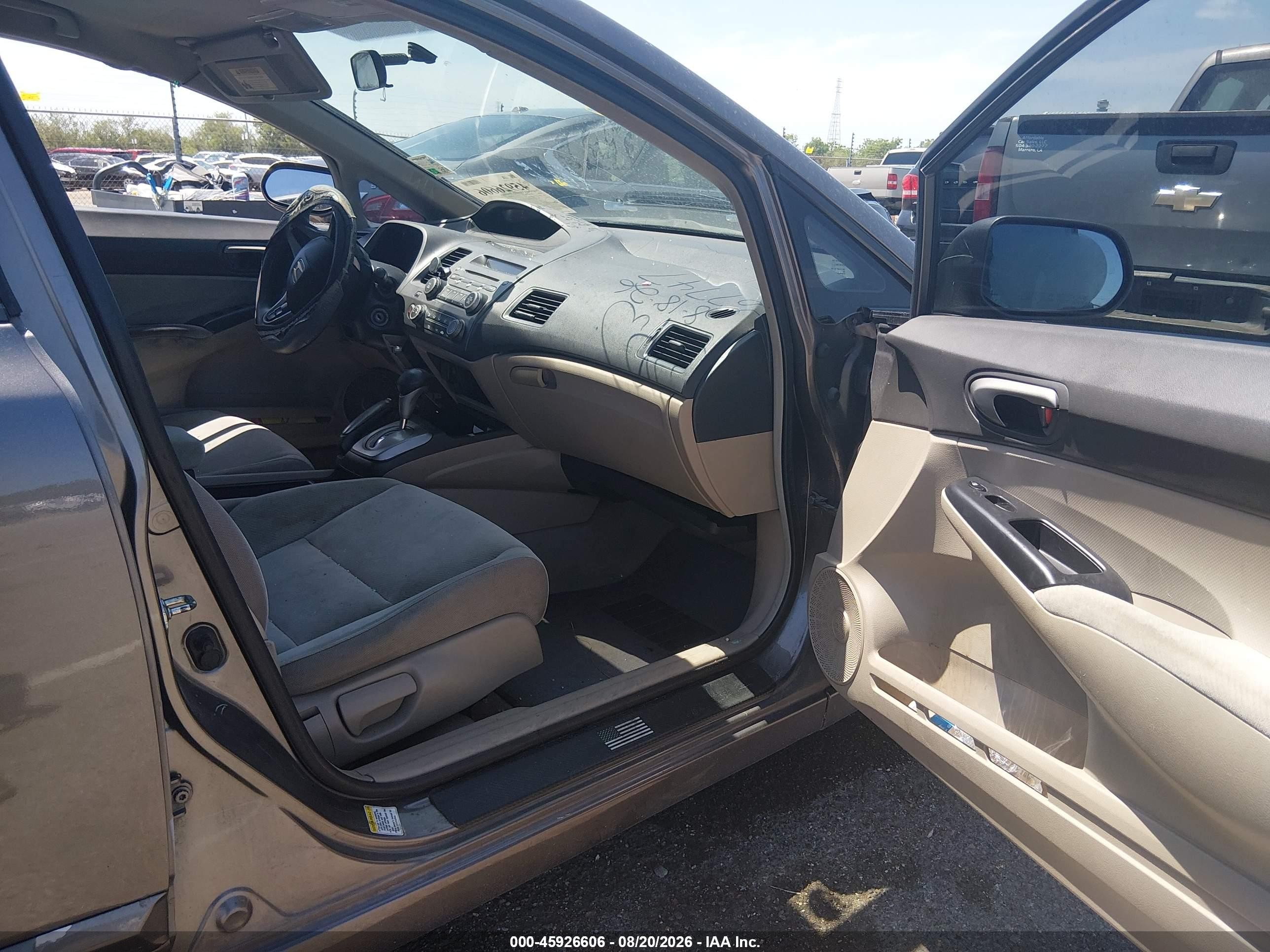 2009 Honda Civic Lx Gray vin: 1HGFA16579L028181