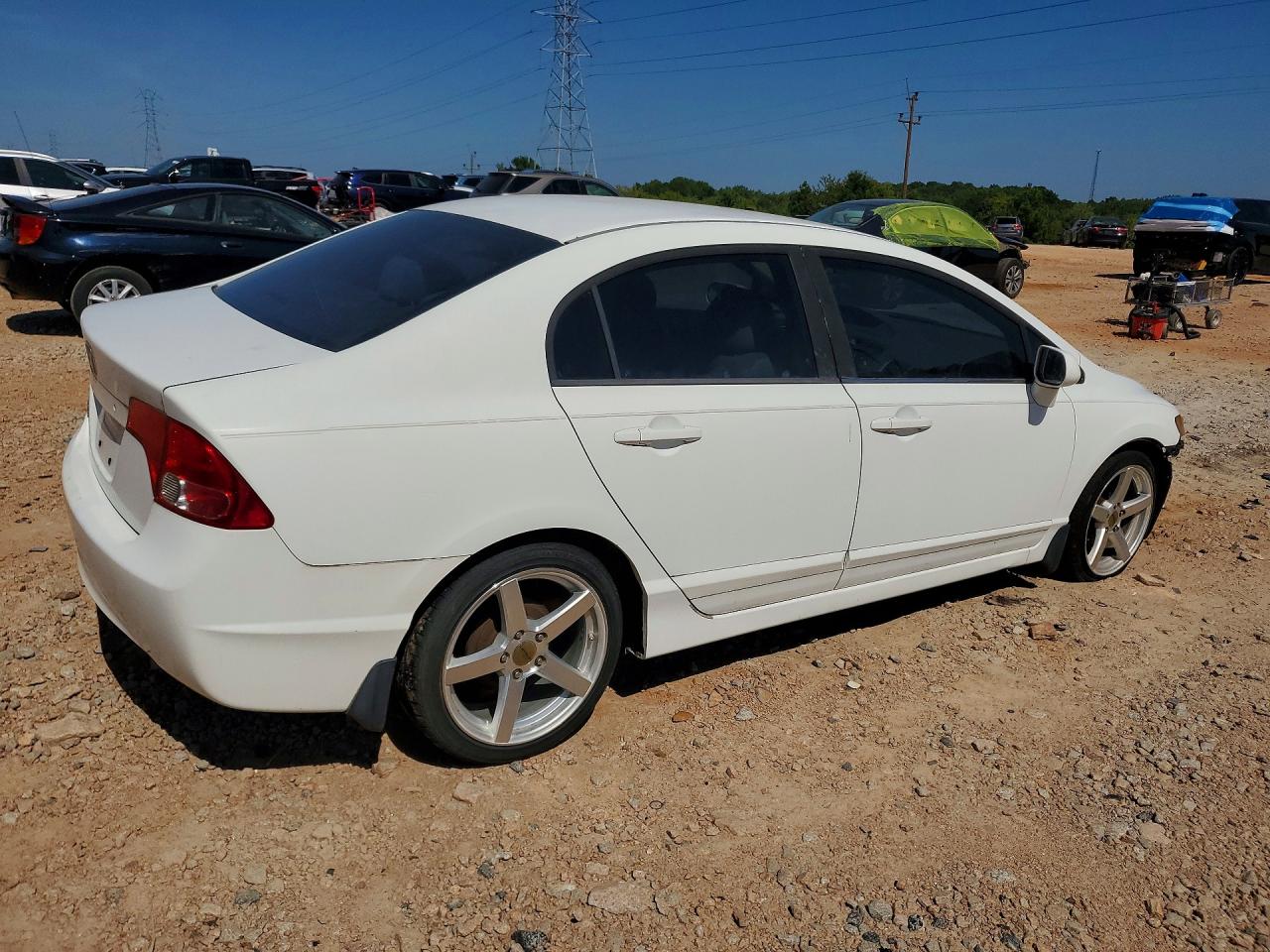 2006 Honda Civic Lx White vin: 1HGFA16586L012177