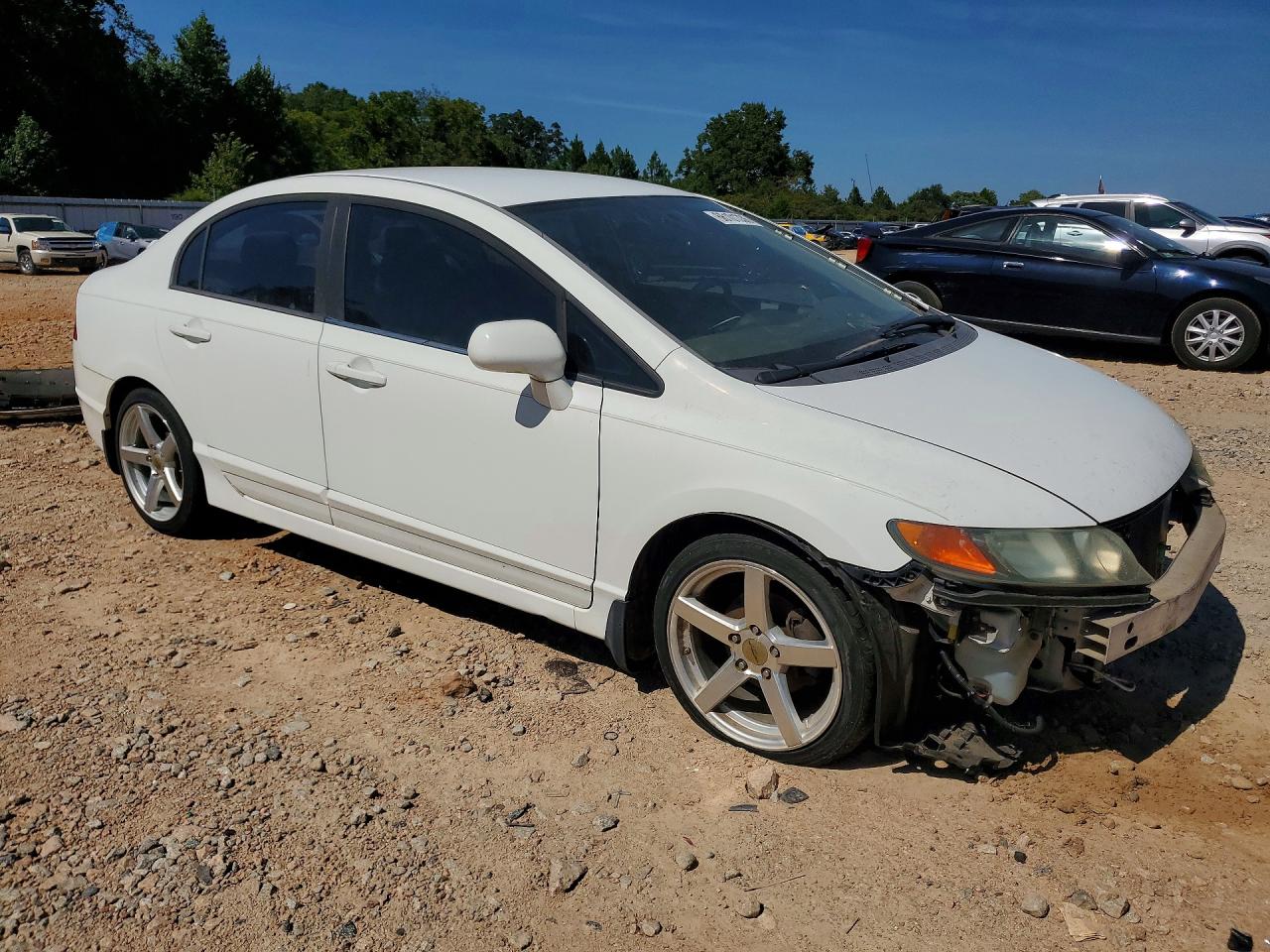 2006 Honda Civic Lx White vin: 1HGFA16586L012177
