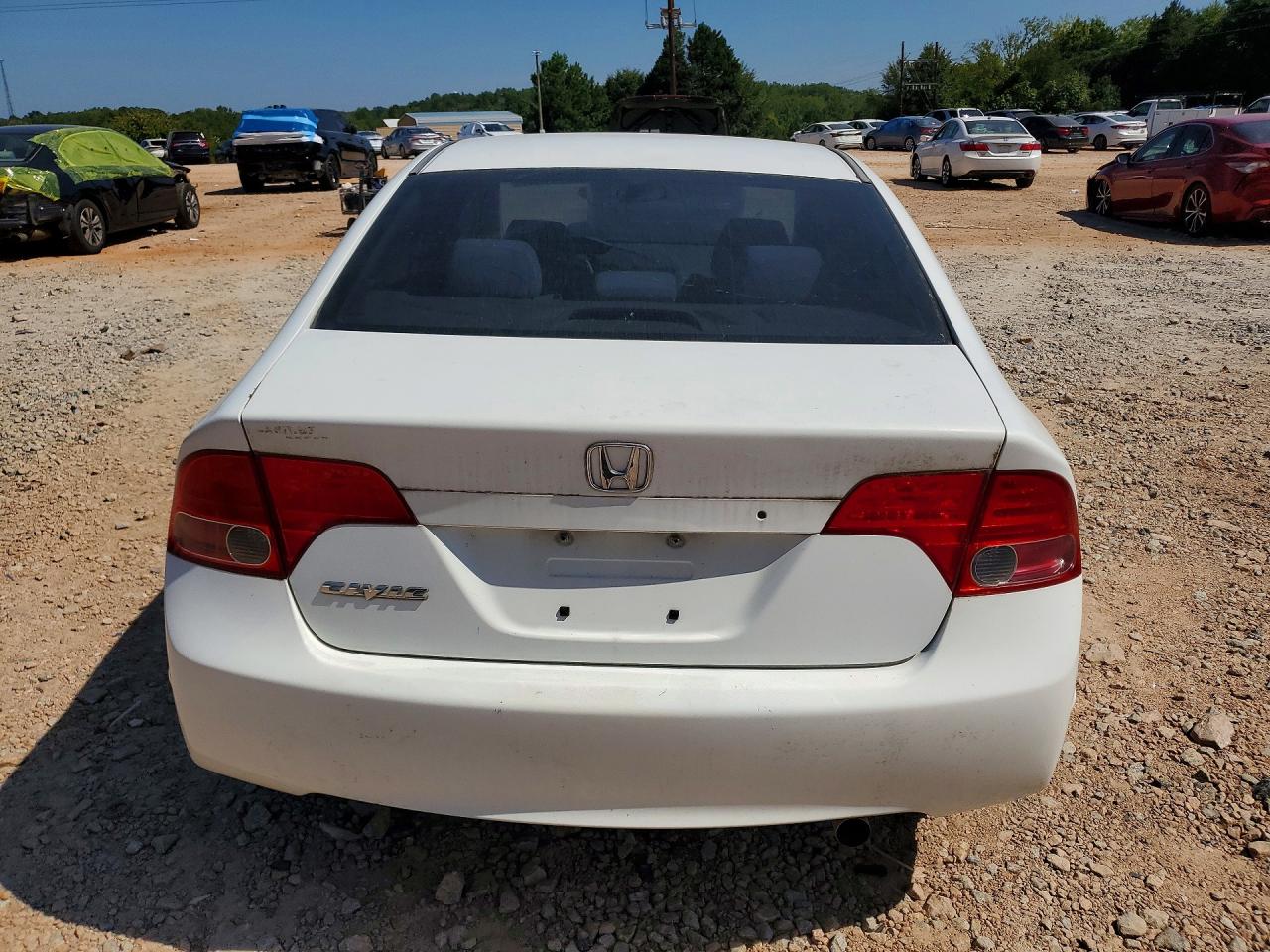2006 Honda Civic Lx White vin: 1HGFA16586L012177