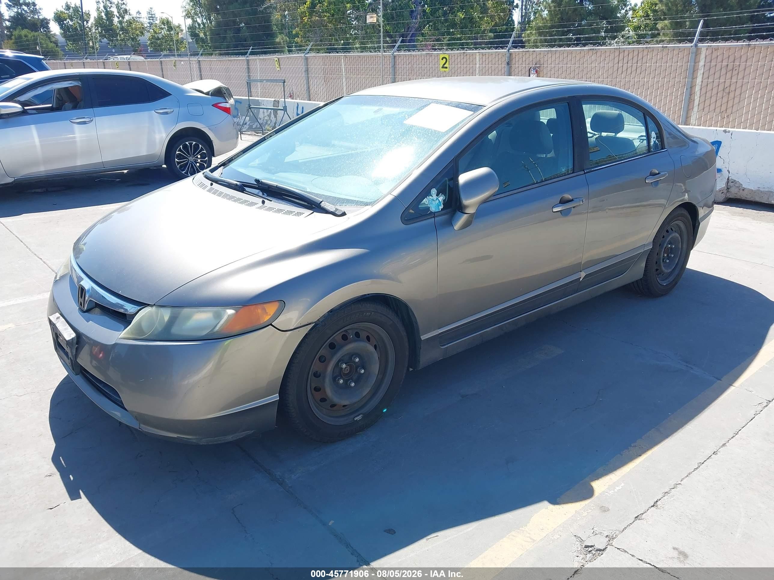 2006 Honda Civic Lx Gray vin: 1HGFA16586L014138