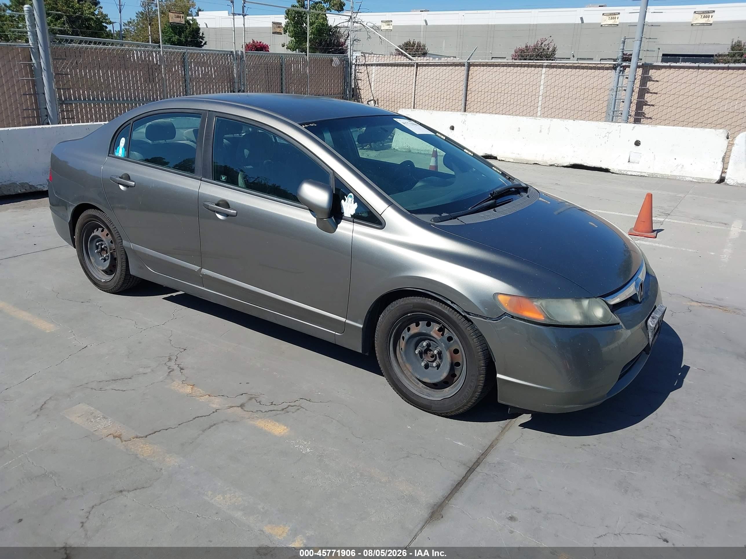 2006 Honda Civic Lx Gray vin: 1HGFA16586L014138