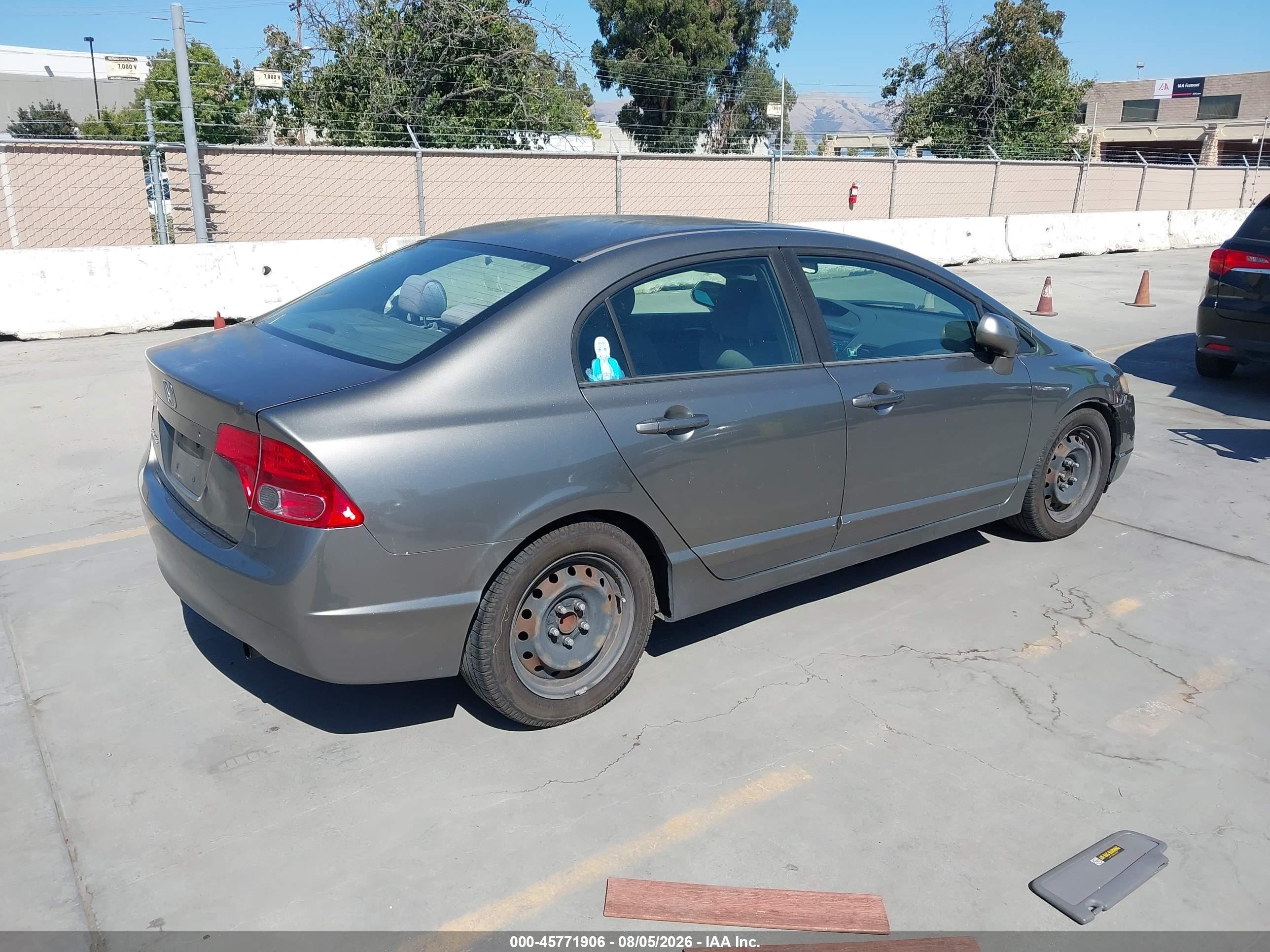 2006 Honda Civic Lx Gray vin: 1HGFA16586L014138