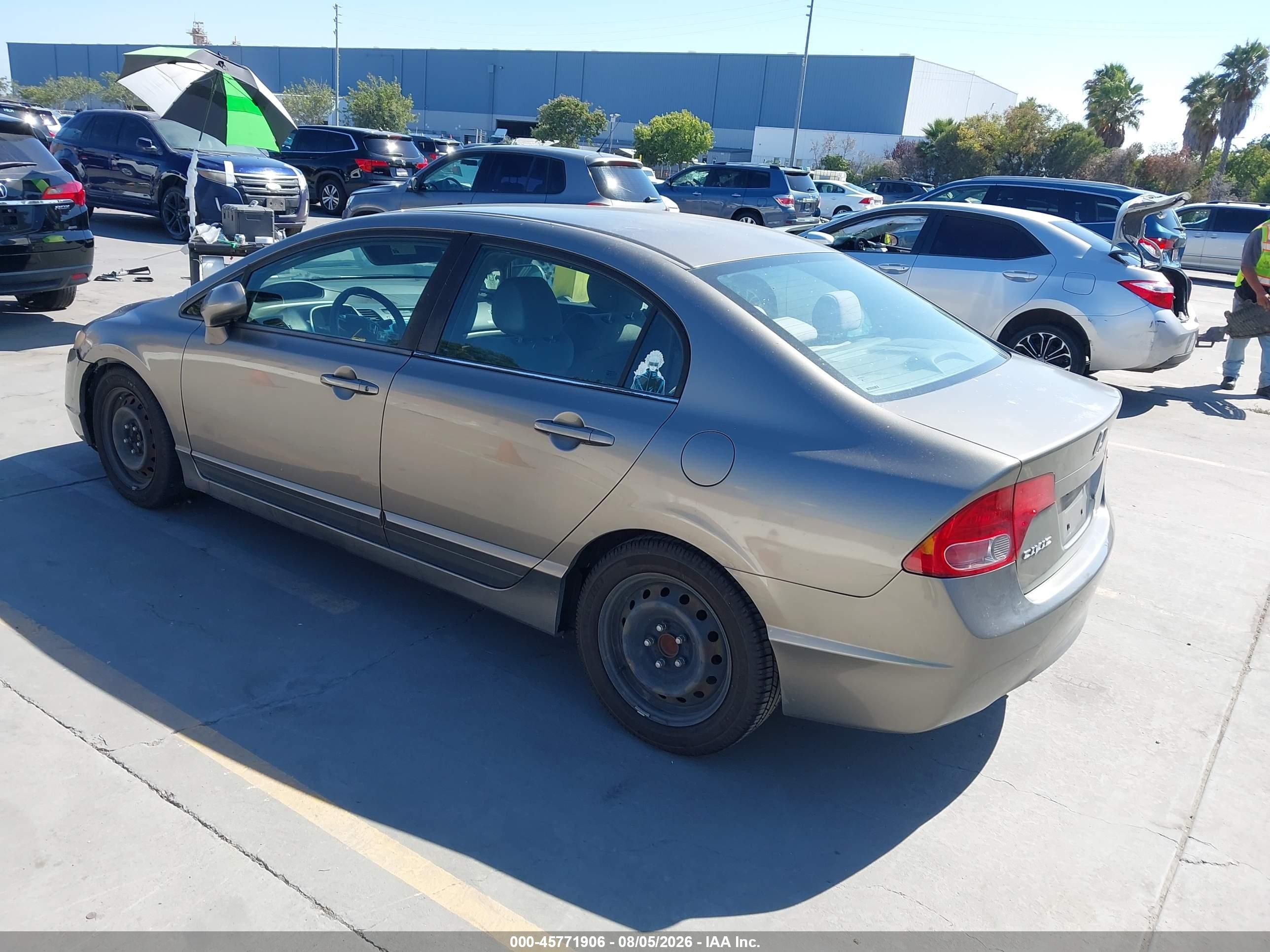 2006 Honda Civic Lx Gray vin: 1HGFA16586L014138