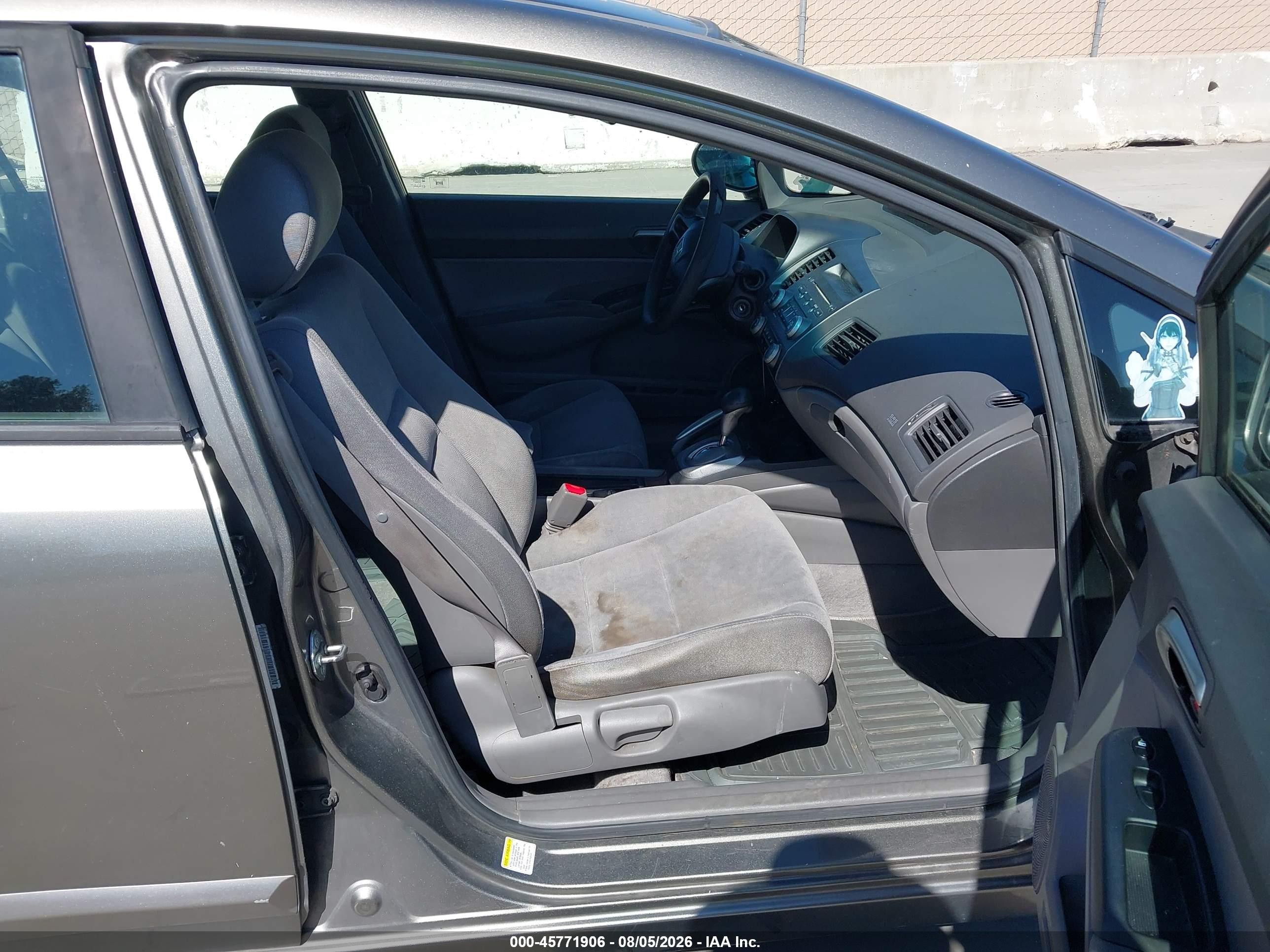 2006 Honda Civic Lx Gray vin: 1HGFA16586L014138