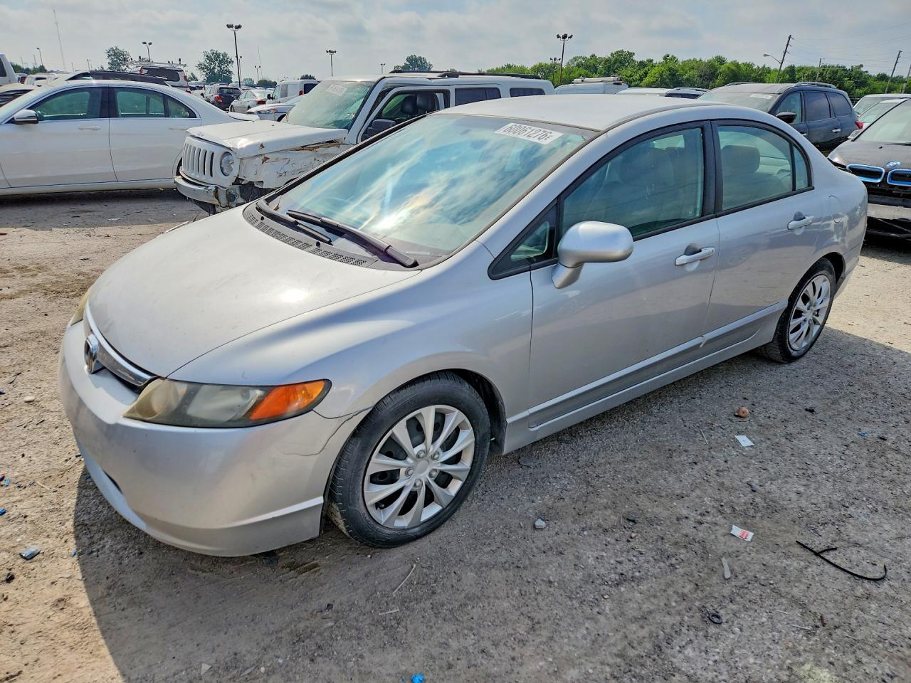 2006 Honda Civic Lx Silver vin: 1HGFA16586L055434