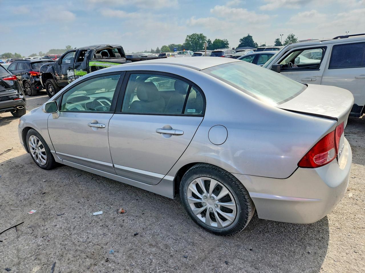 2006 Honda Civic Lx Silver vin: 1HGFA16586L055434
