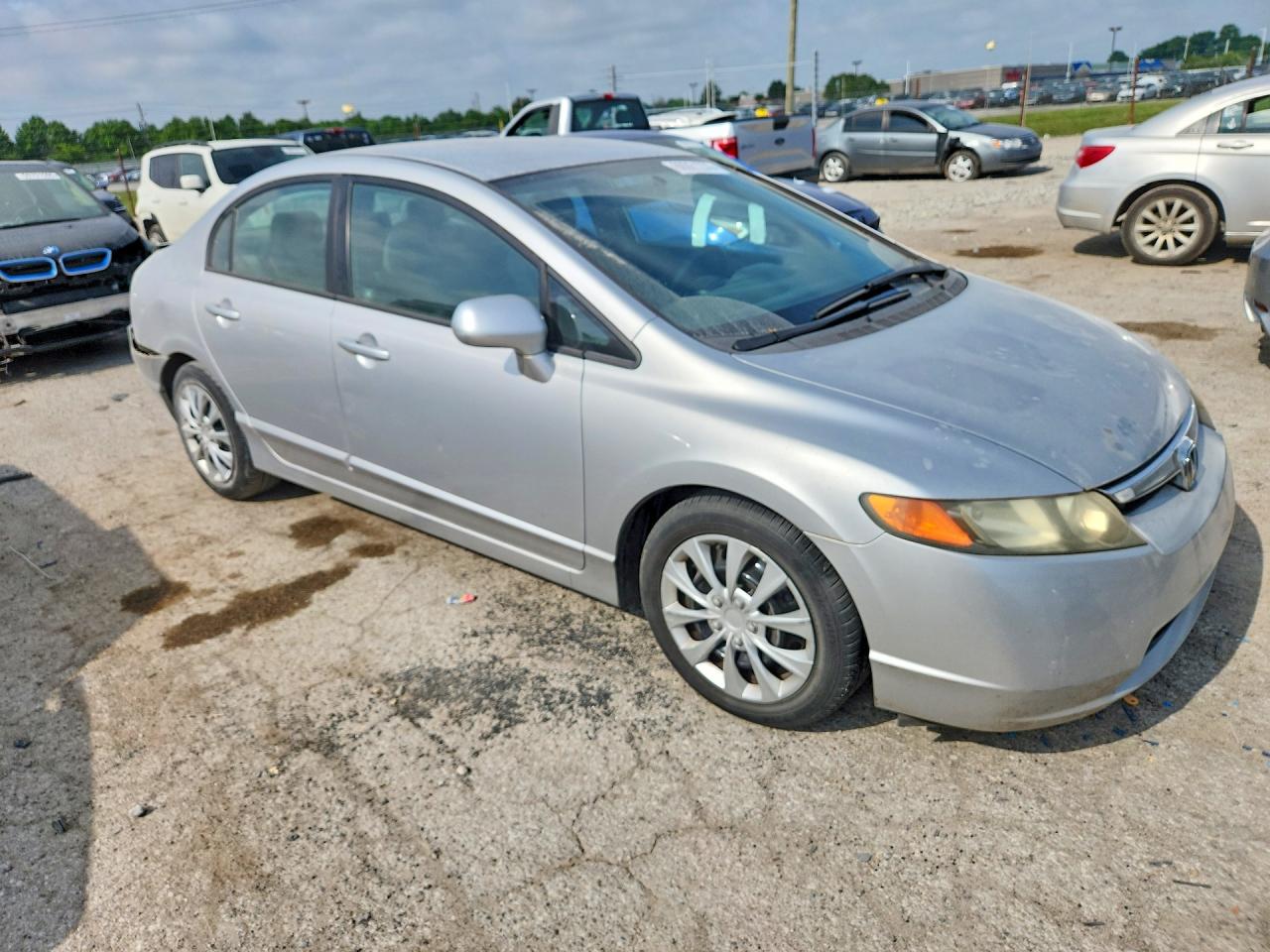 2006 Honda Civic Lx Silver vin: 1HGFA16586L055434