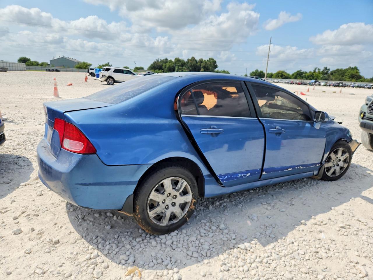 2006 Honda Civic Lx Blue vin: 1HGFA16586L056003