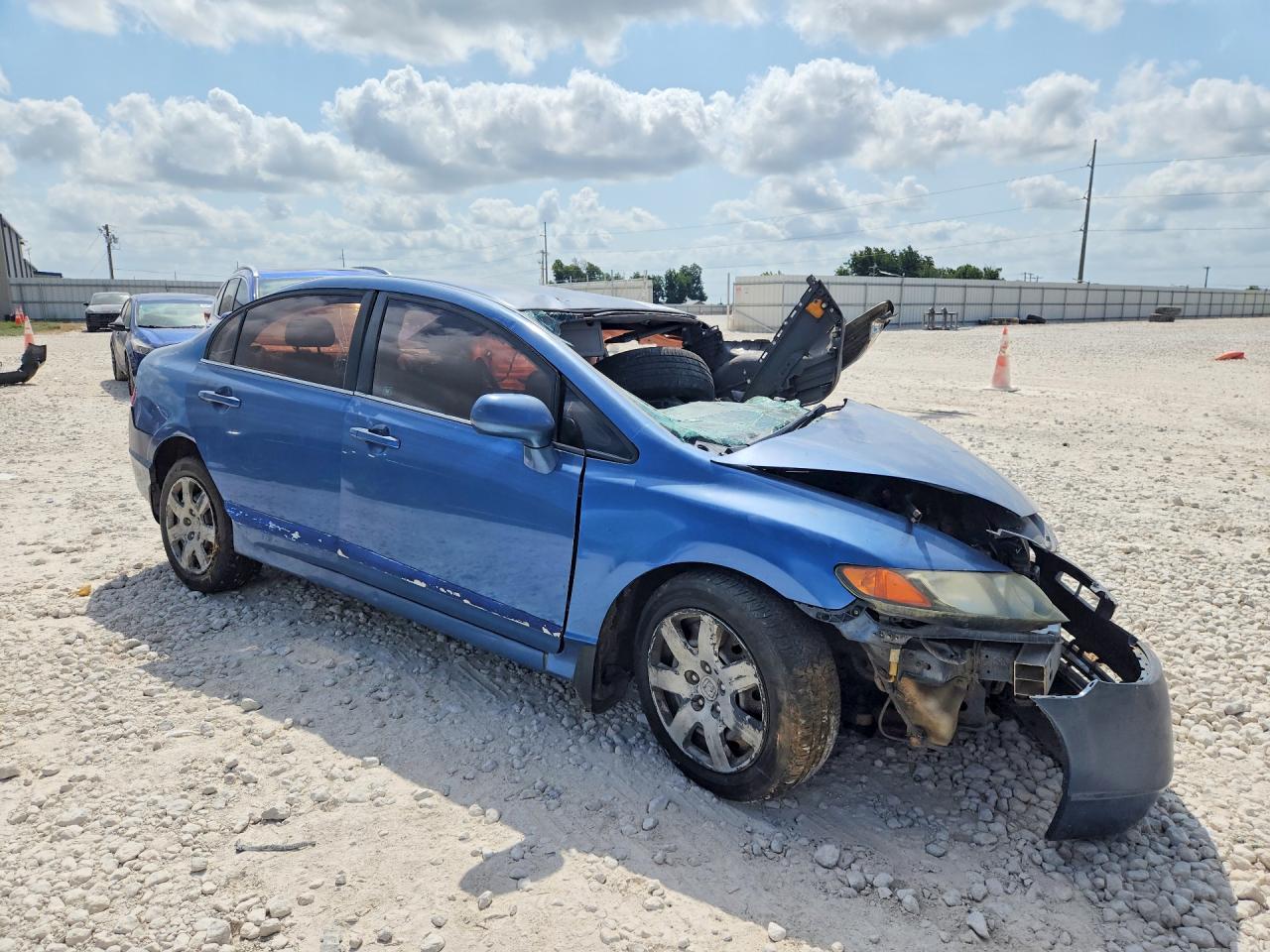 2006 Honda Civic Lx Blue vin: 1HGFA16586L056003