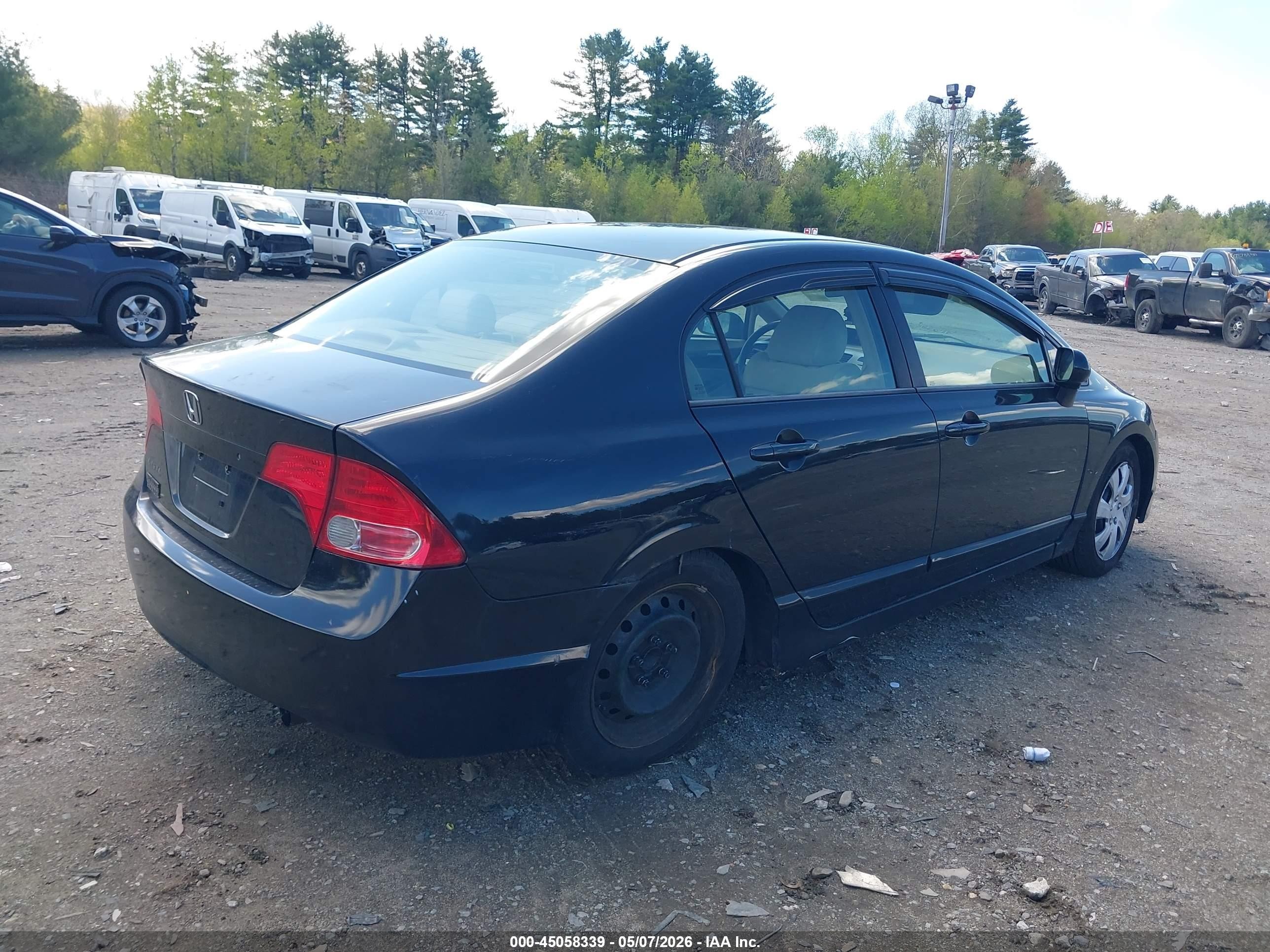 2006 Honda Civic Lx Black vin: 1HGFA16586L063145