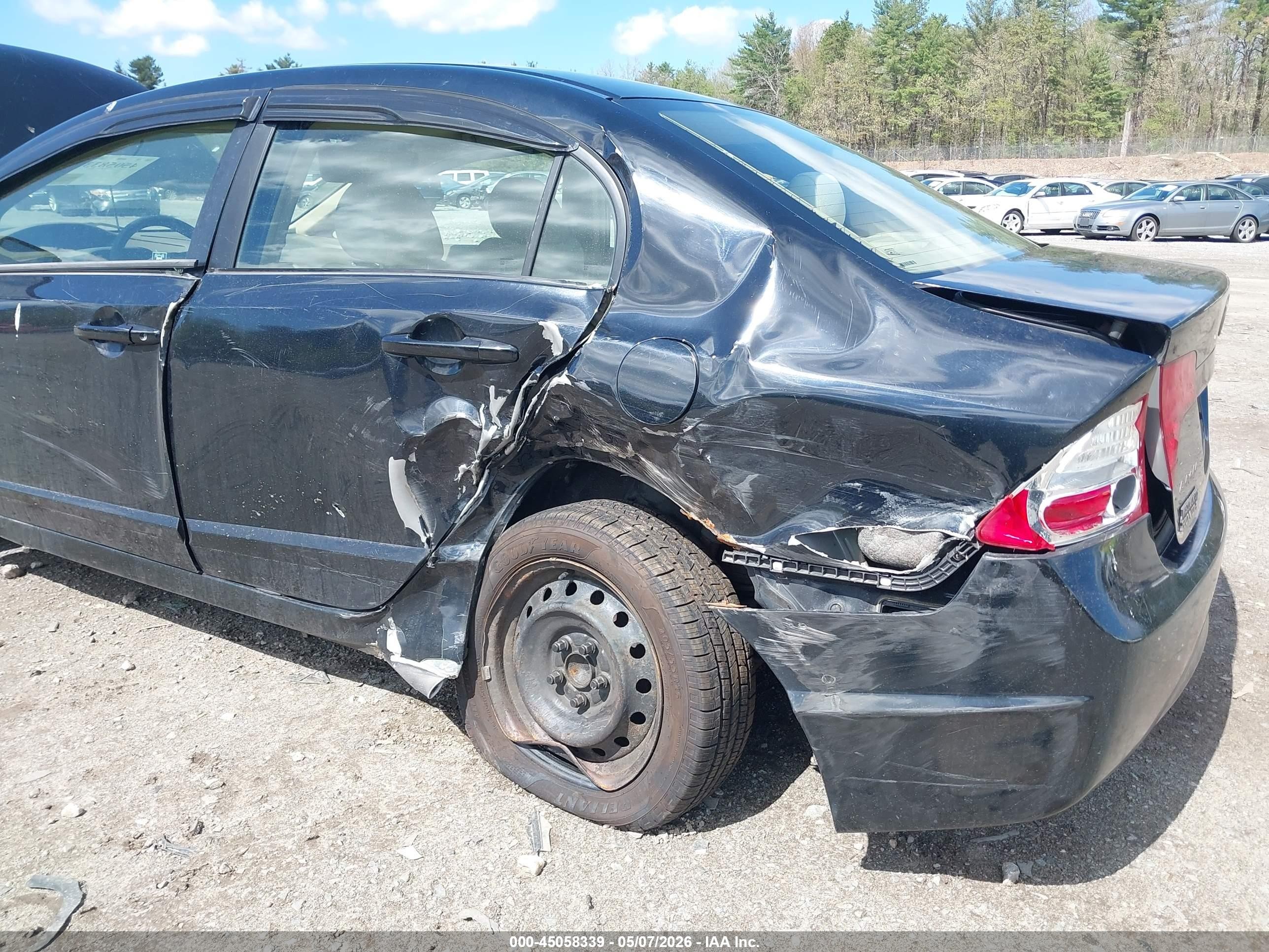 2006 Honda Civic Lx Black vin: 1HGFA16586L063145