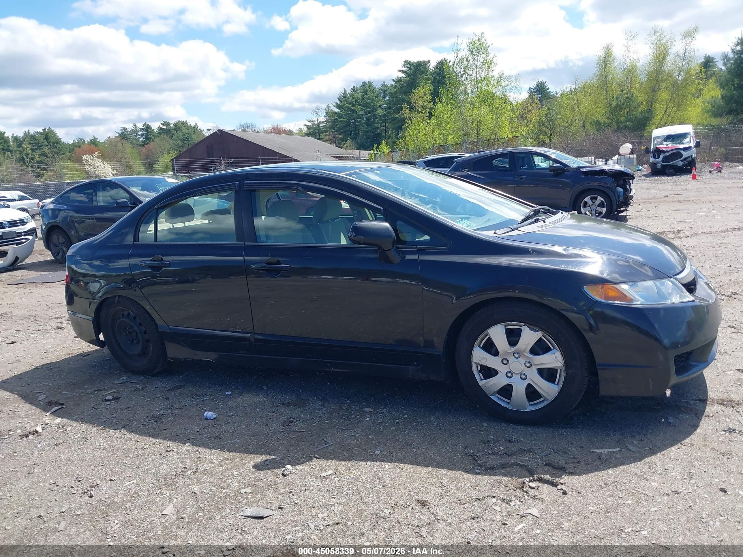 2006 Honda Civic Lx Black vin: 1HGFA16586L063145