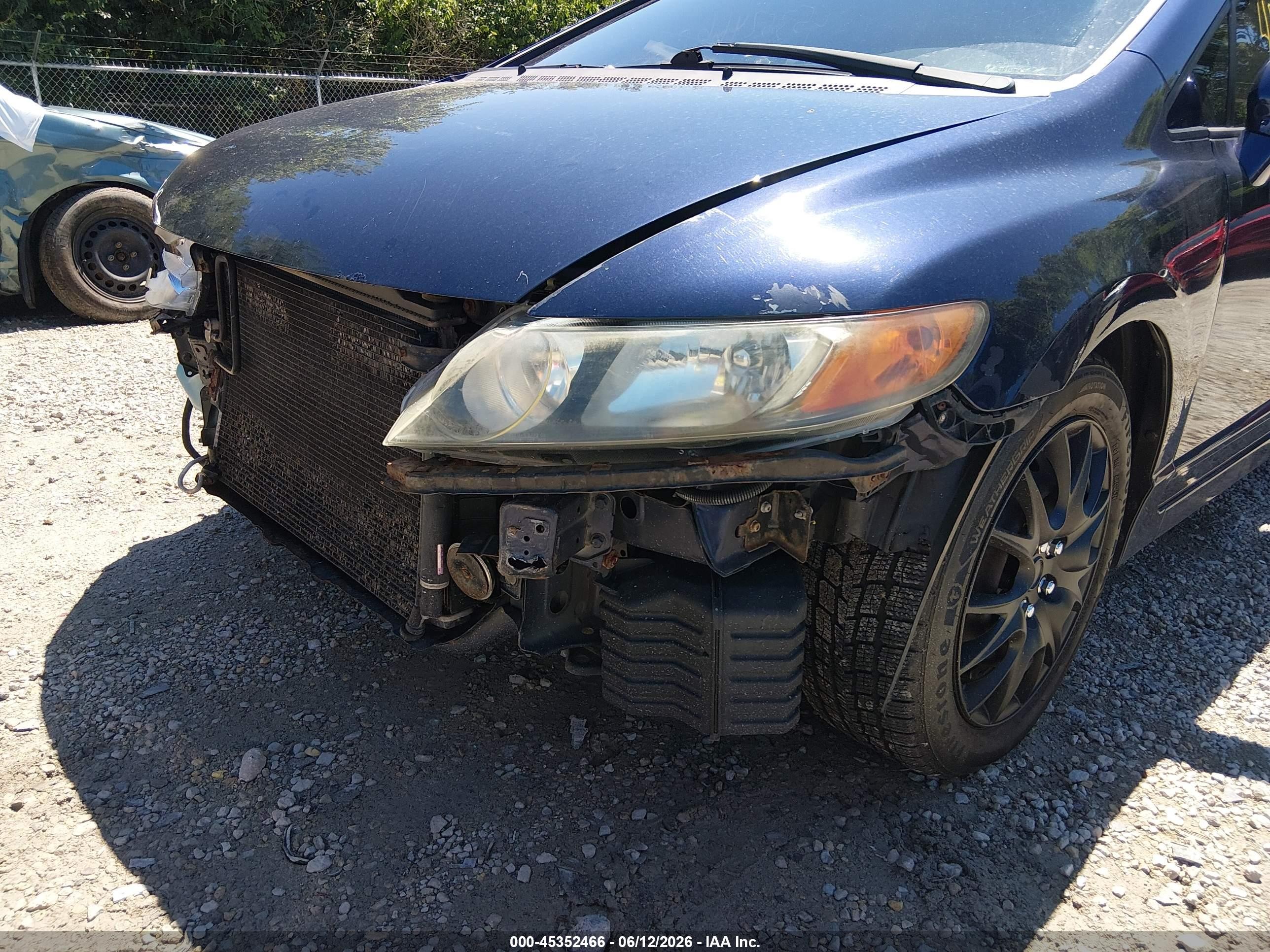 2006 Honda Civic Lx Blue vin: 1HGFA16586L082133