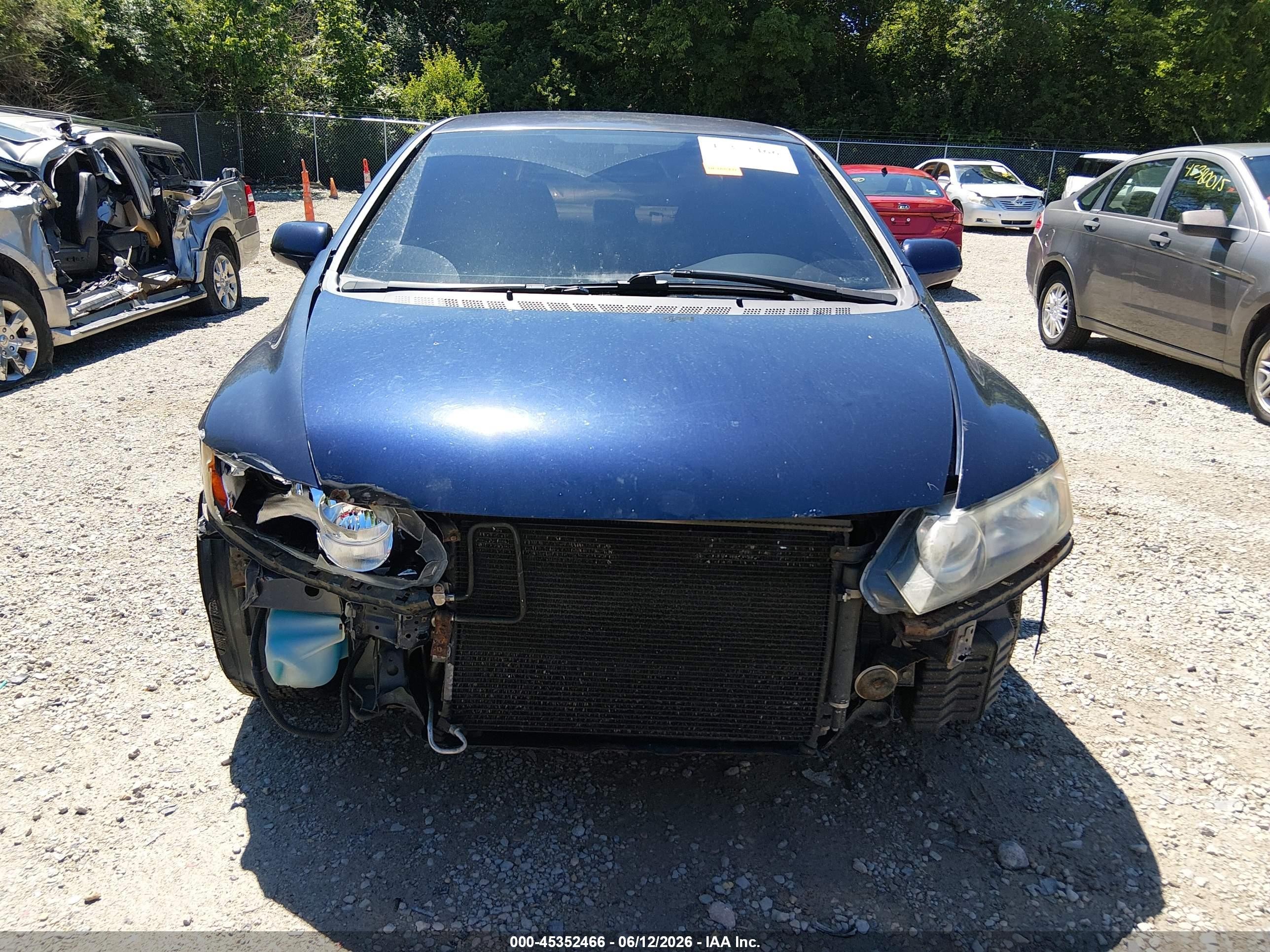 2006 Honda Civic Lx Blue vin: 1HGFA16586L082133