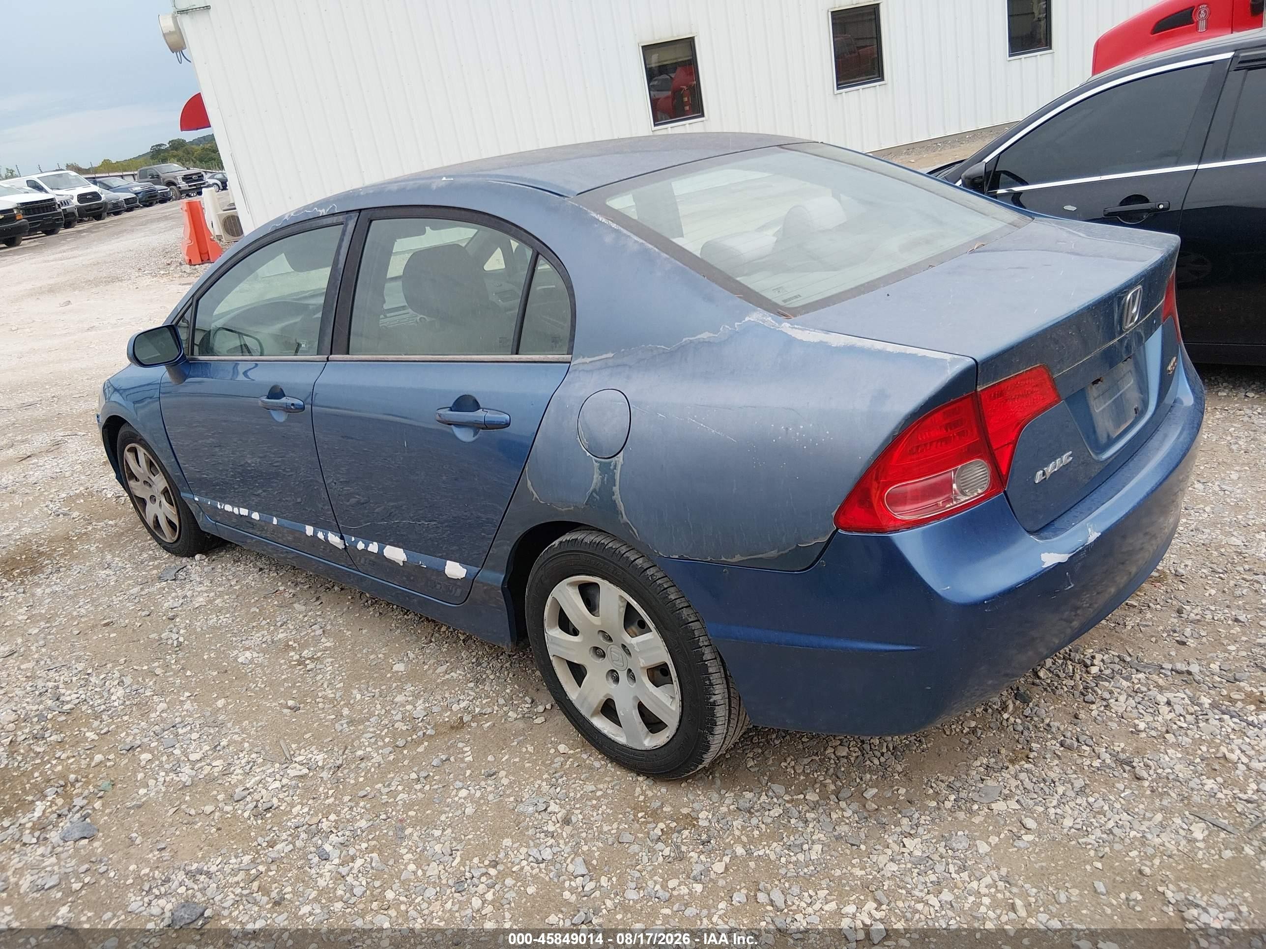2006 Honda Civic Lx Синий vin: 1HGFA16586L097943