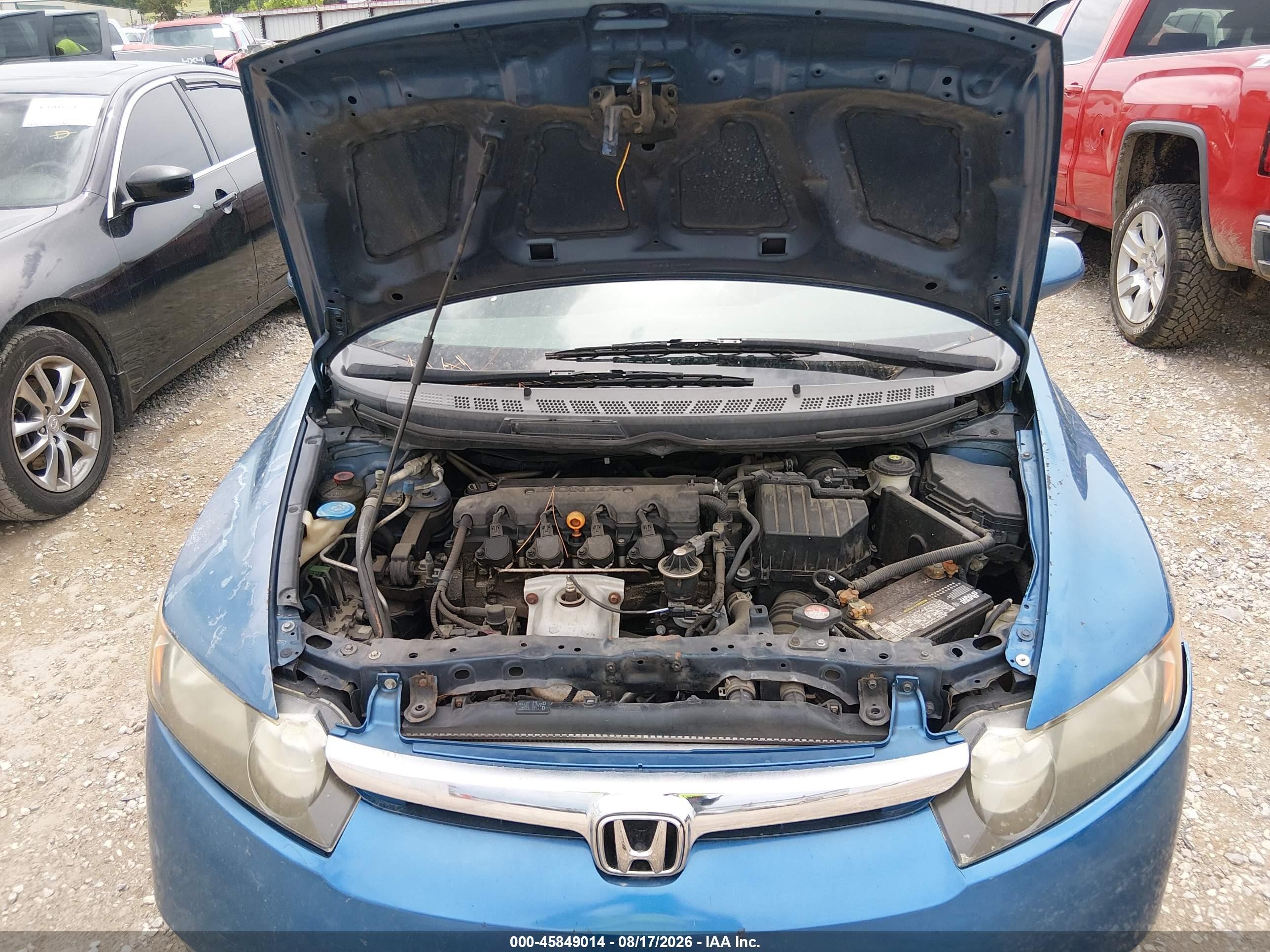2006 Honda Civic Lx Синий vin: 1HGFA16586L097943