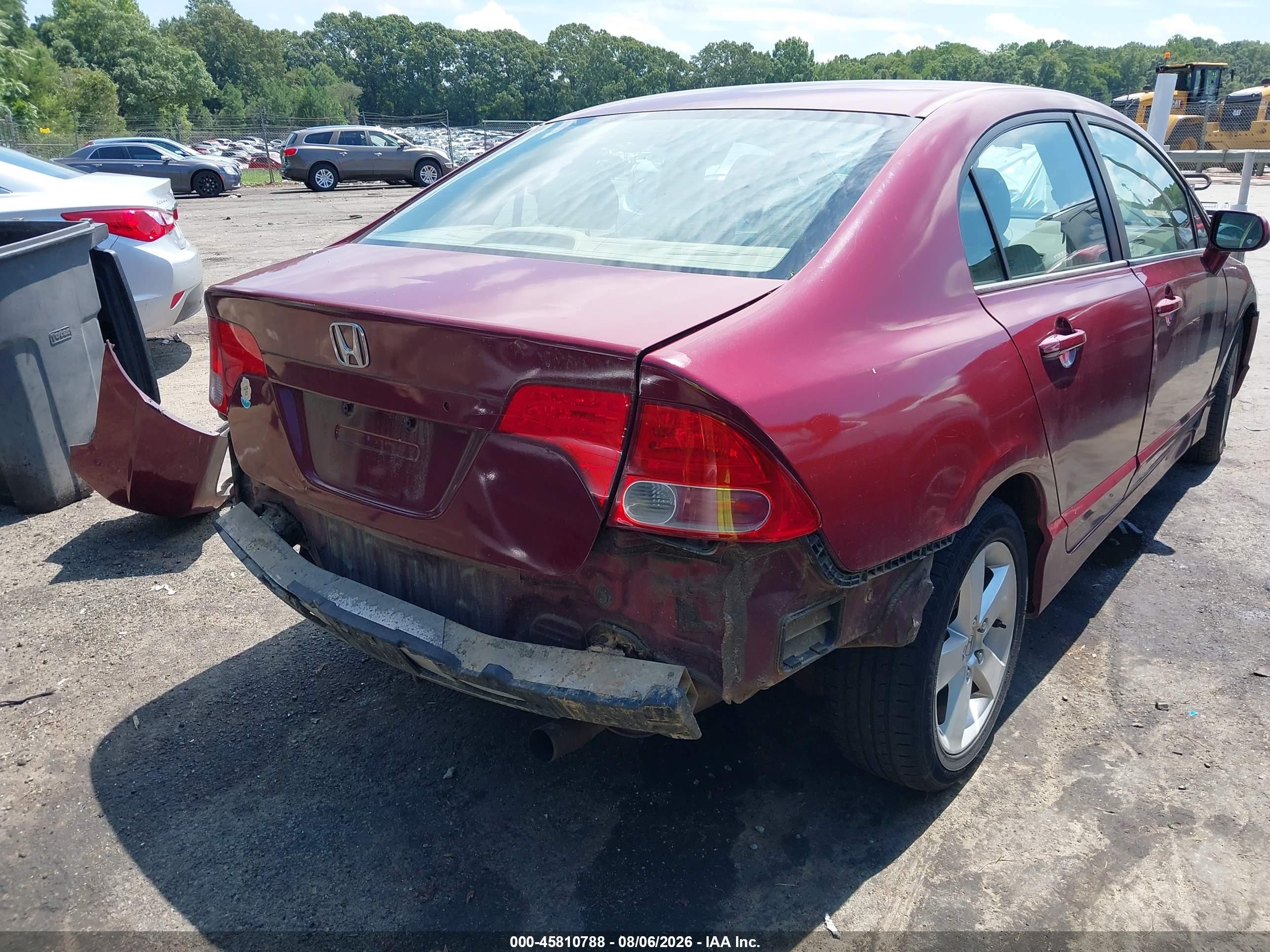2006 Honda Civic Lx Темно-бордовый vin: 1HGFA16586L100176