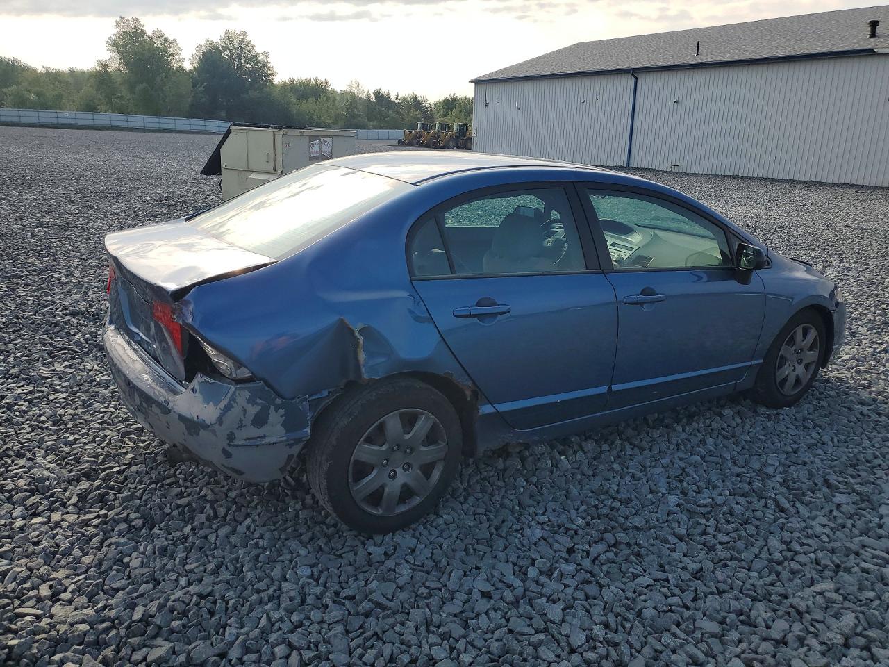 2006 Honda Civic Lx Blue vin: 1HGFA16586L107841