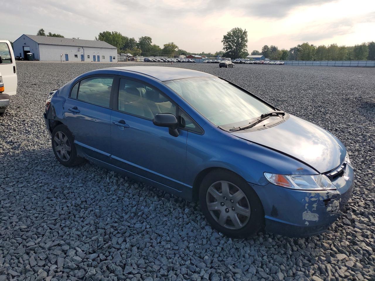 2006 Honda Civic Lx Blue vin: 1HGFA16586L107841