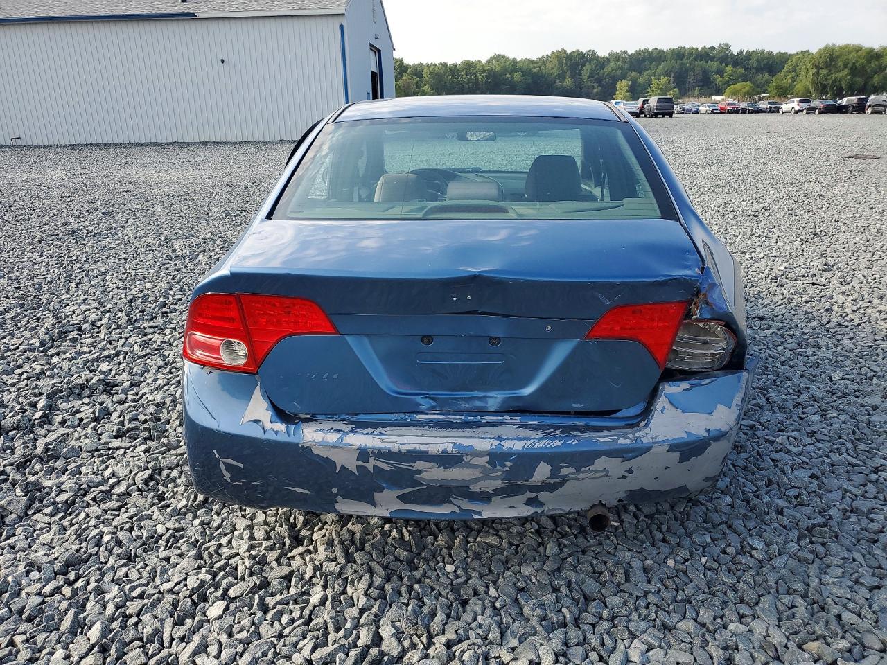 2006 Honda Civic Lx Blue vin: 1HGFA16586L107841