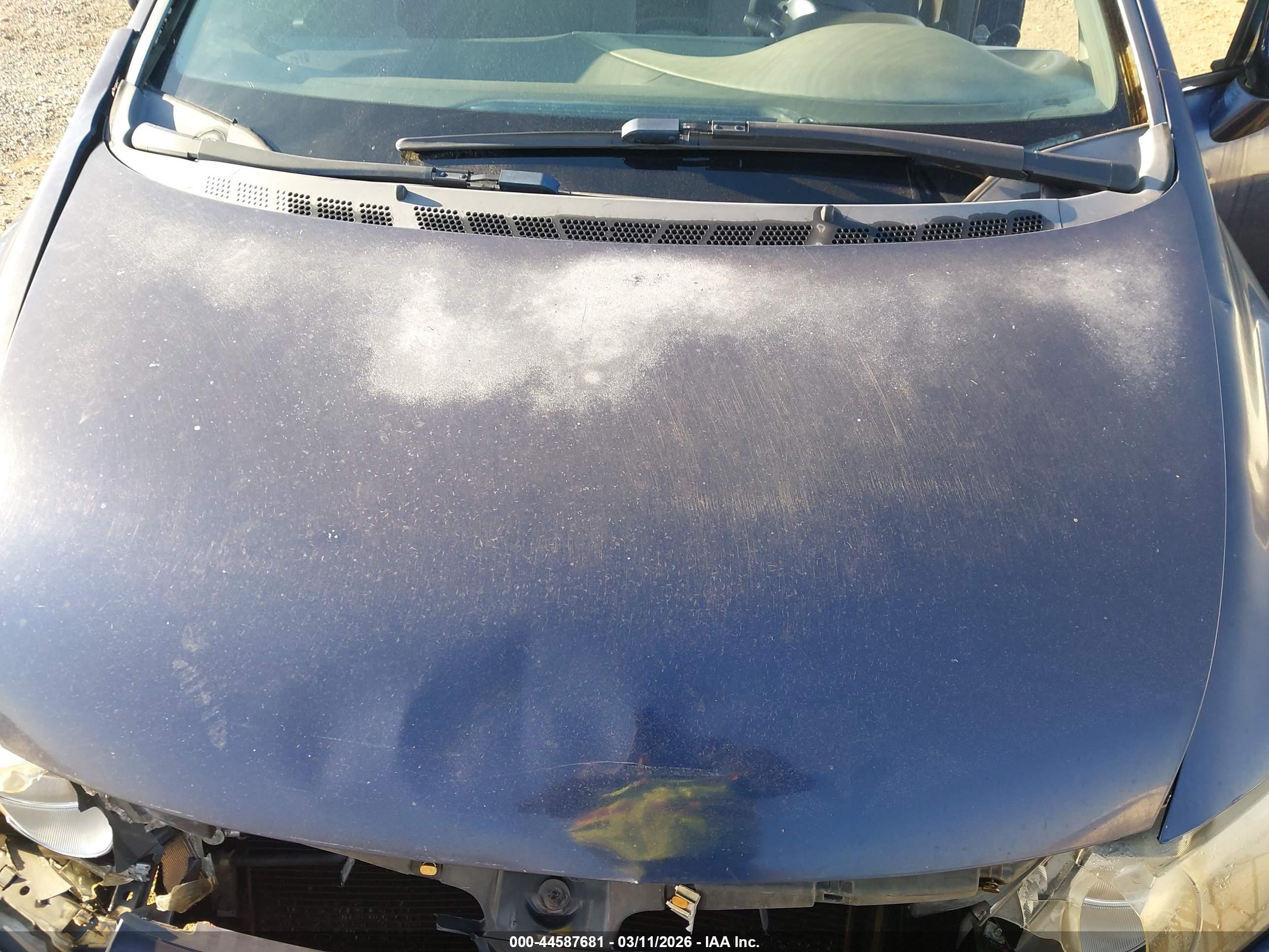 2006 Honda Civic Lx Blue vin: 1HGFA16586L108133
