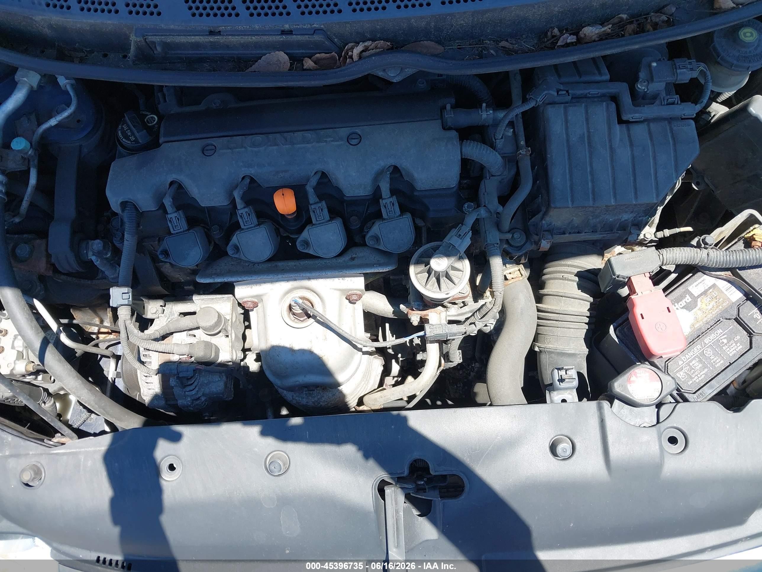 2006 Honda Civic Lx Blue vin: 1HGFA16586L119987