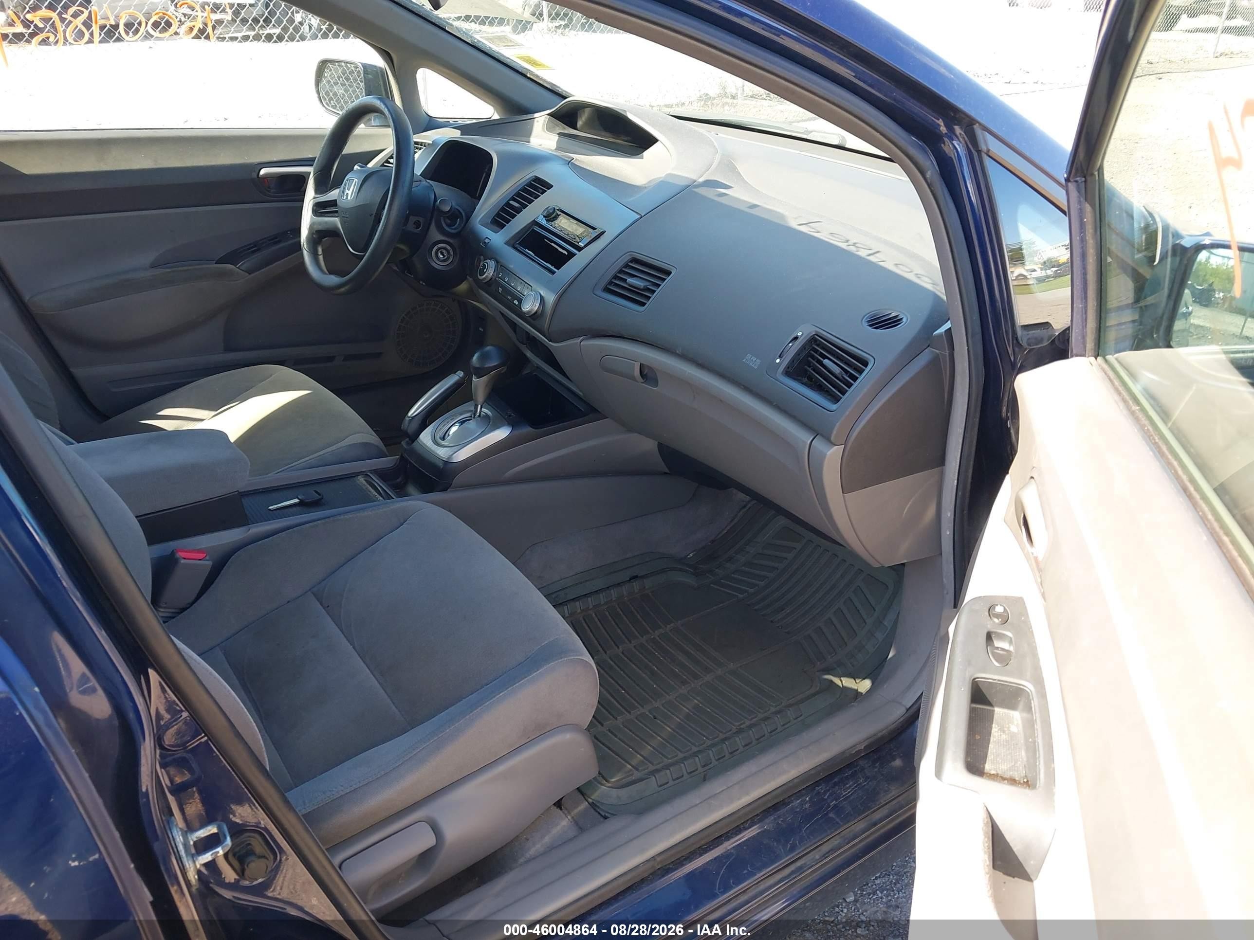 2006 Honda Civic Lx Blue vin: 1HGFA16586L120654