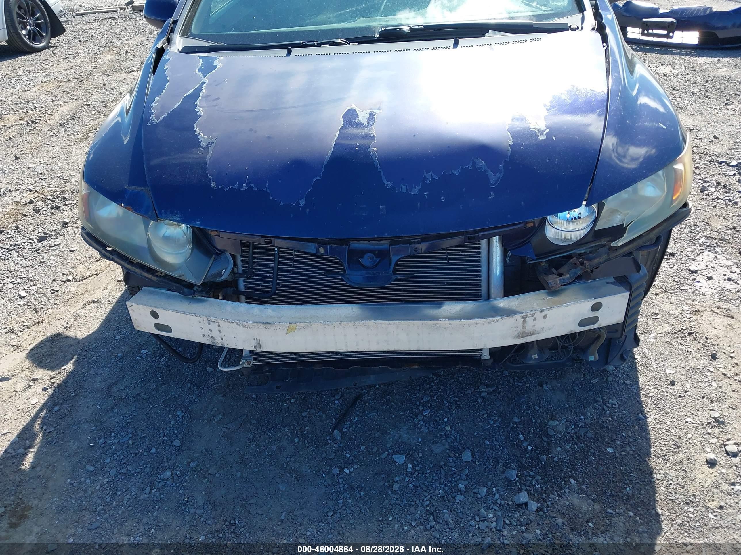 2006 Honda Civic Lx Blue vin: 1HGFA16586L120654