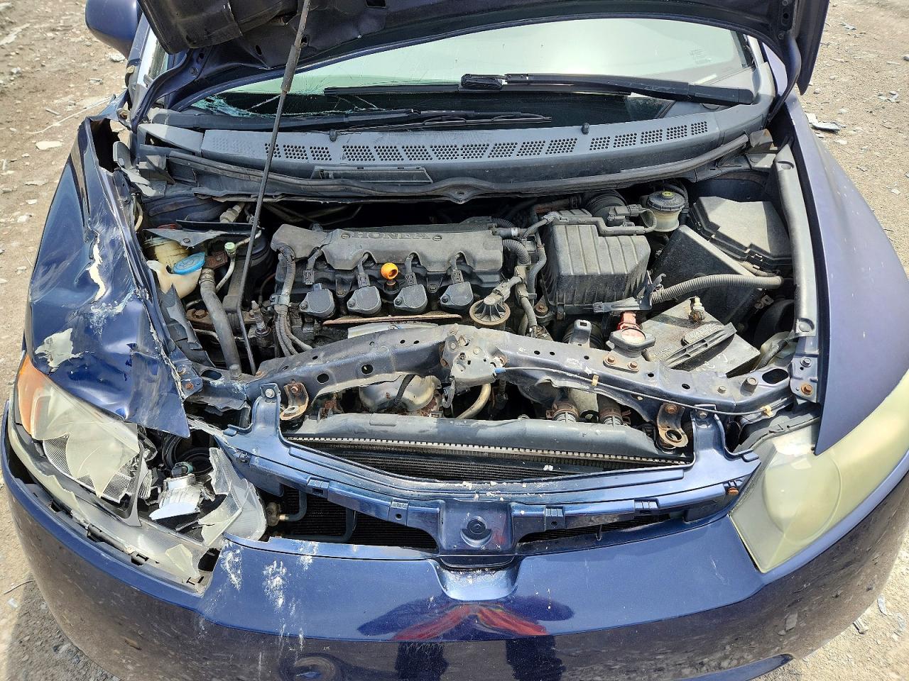 2006 Honda Civic Lx Blue vin: 1HGFA16586L131038