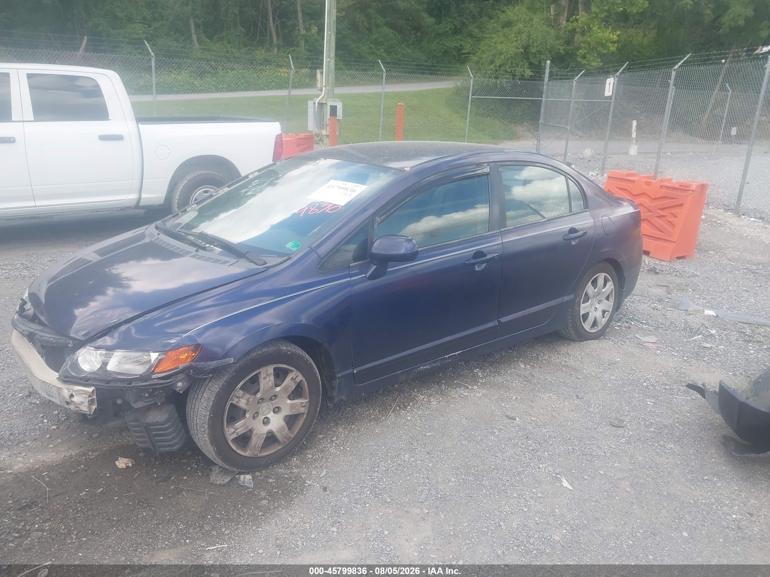 2006 Honda Civic Lx Синий vin: 1HGFA16586L139026