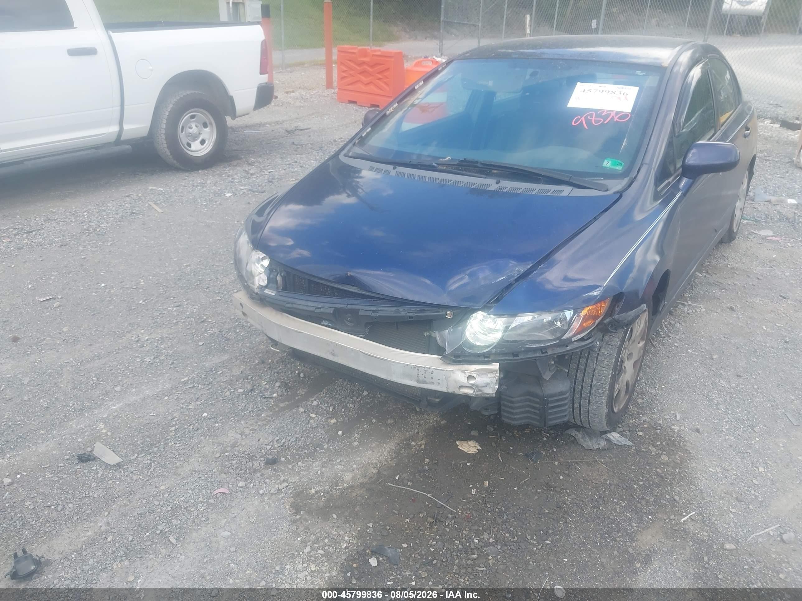 2006 Honda Civic Lx Синий vin: 1HGFA16586L139026