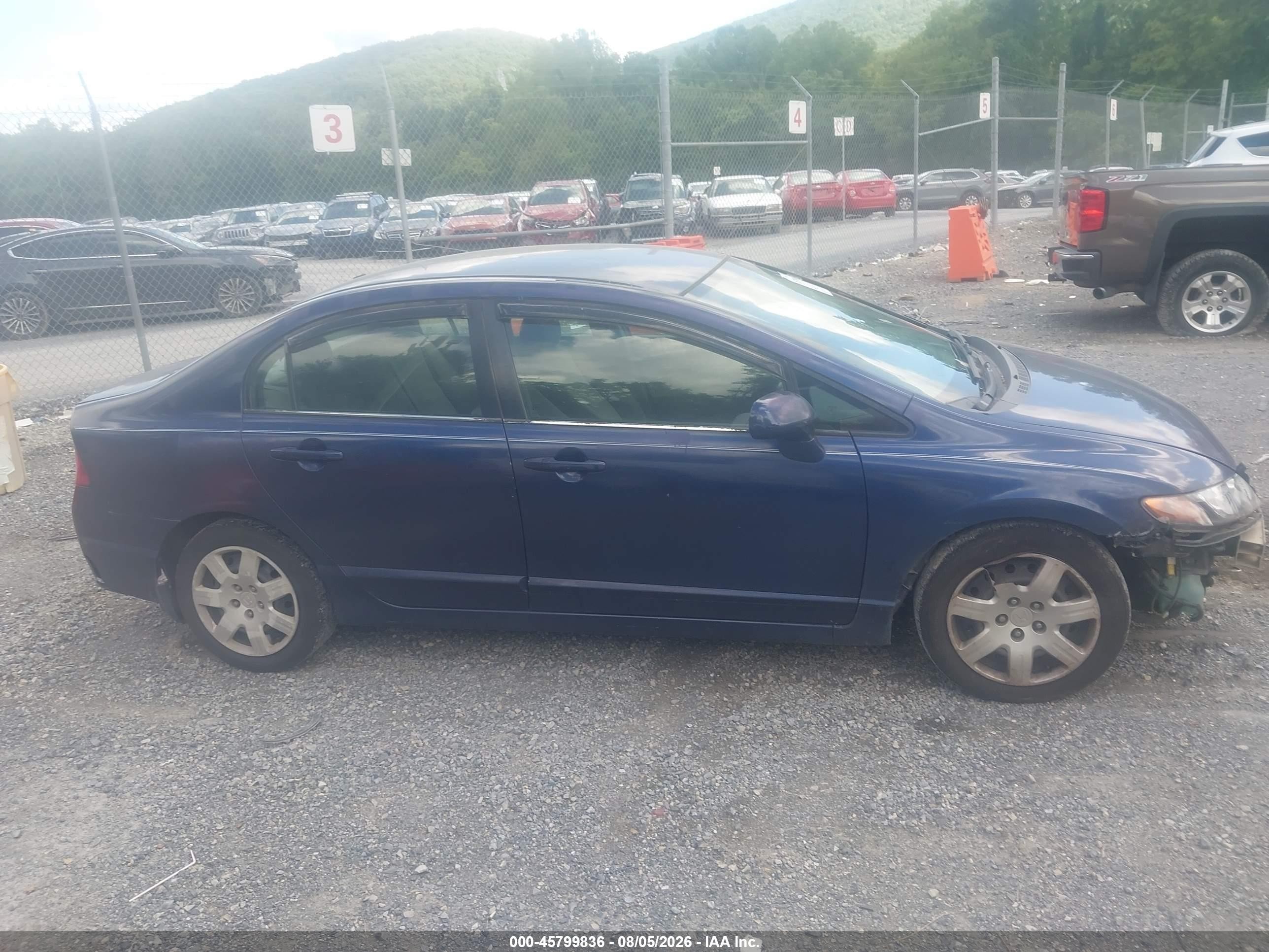 2006 Honda Civic Lx Синий vin: 1HGFA16586L139026
