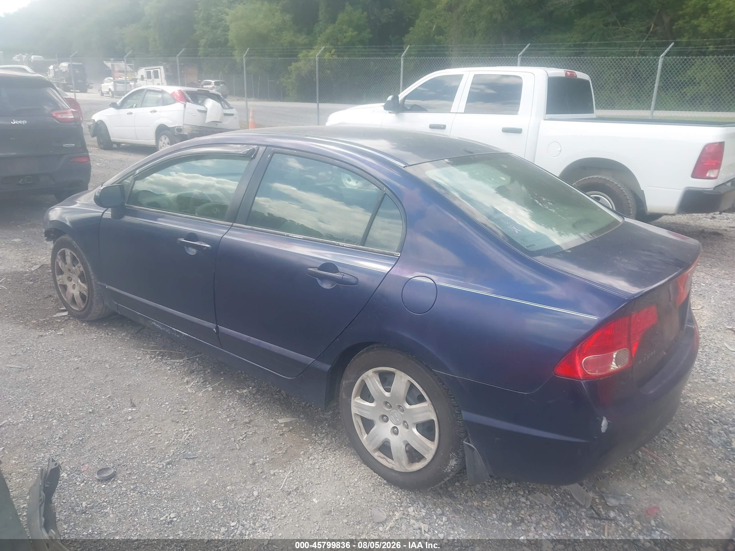 2006 Honda Civic Lx Синий vin: 1HGFA16586L139026