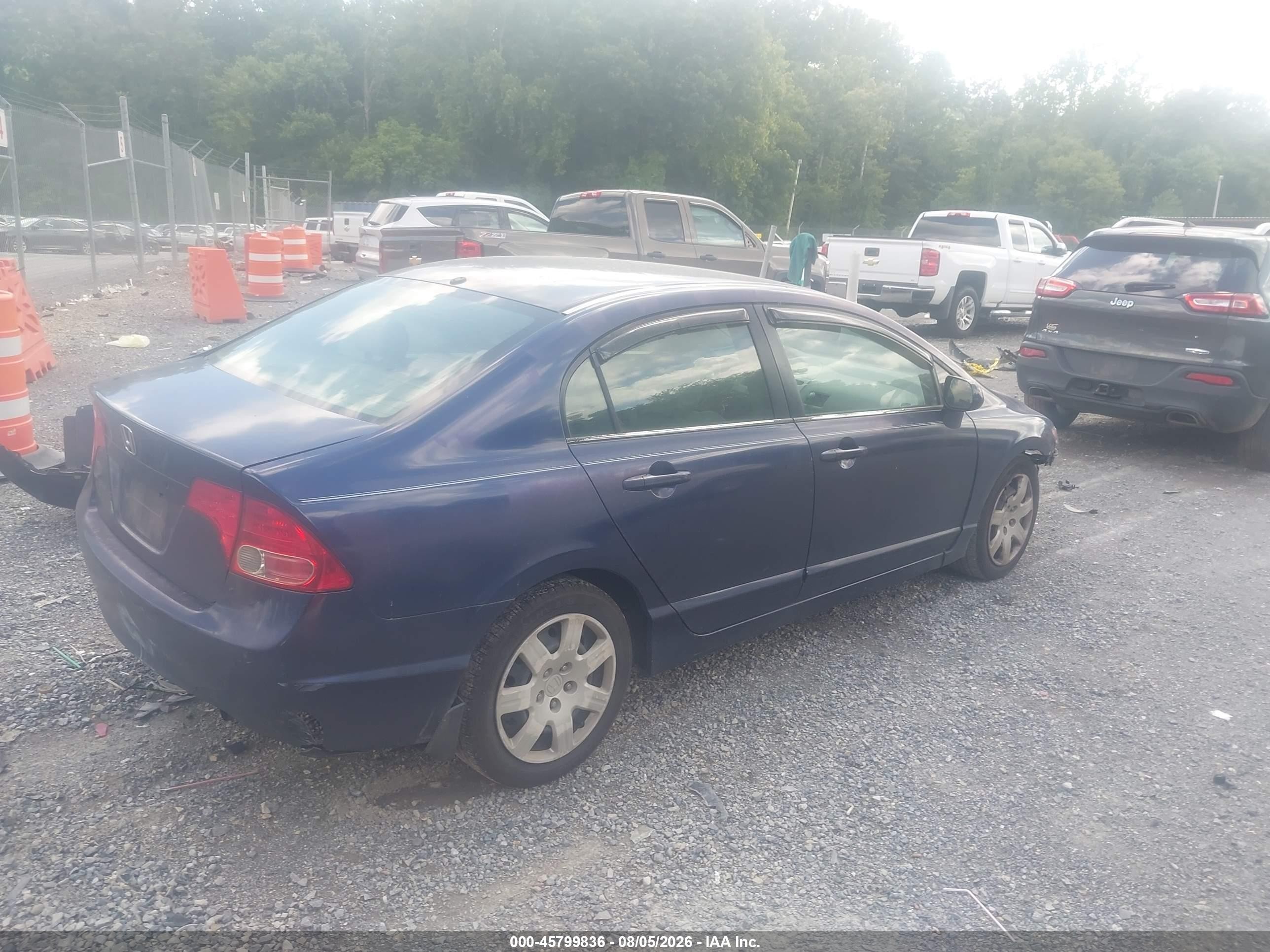 2006 Honda Civic Lx Синий vin: 1HGFA16586L139026