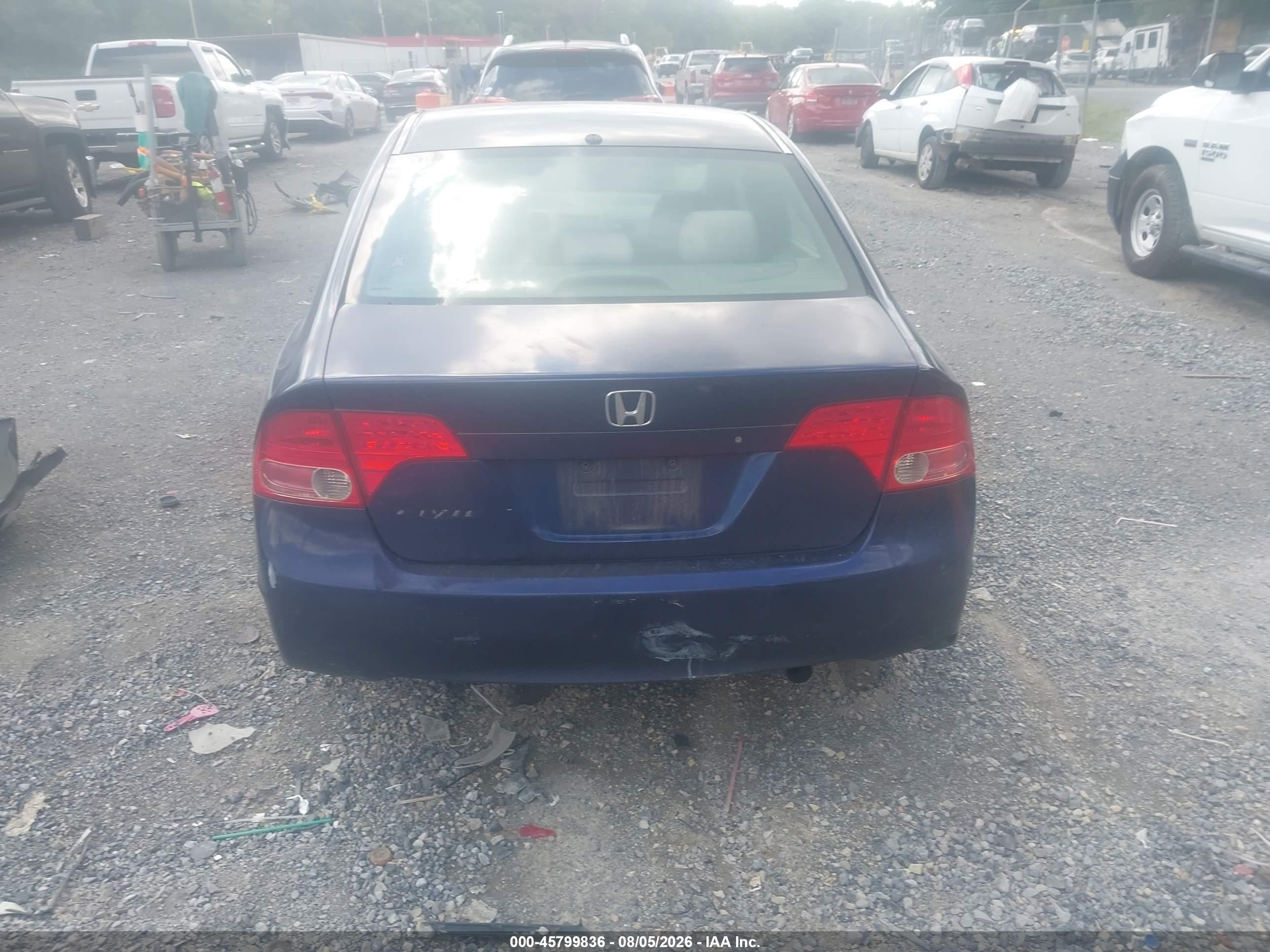 2006 Honda Civic Lx Синий vin: 1HGFA16586L139026