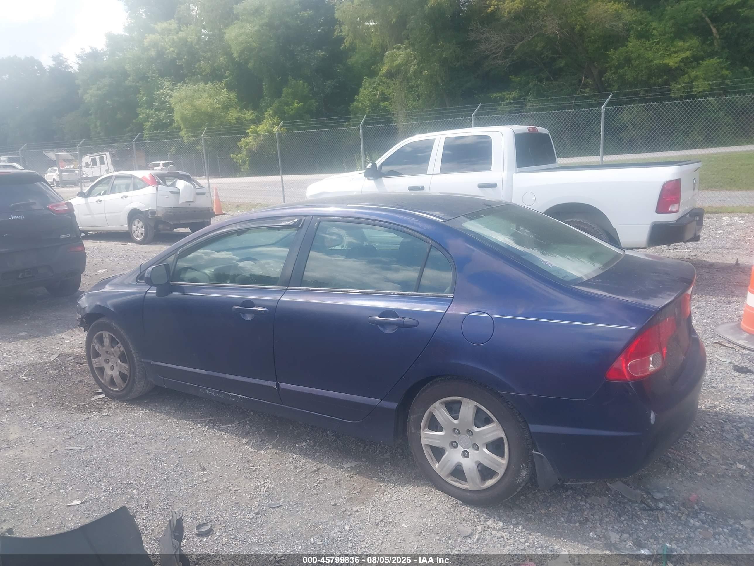 2006 Honda Civic Lx Синий vin: 1HGFA16586L139026