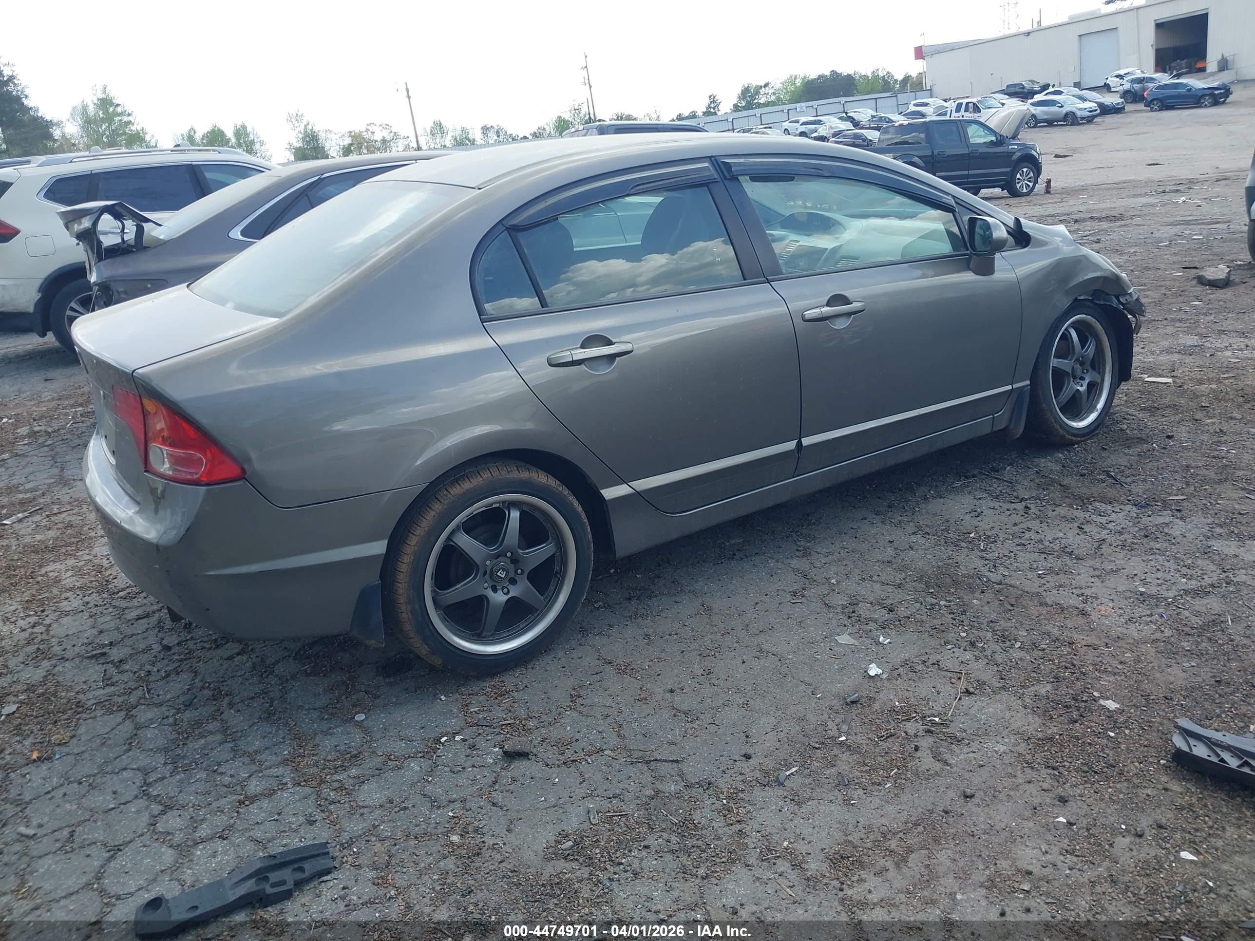 2006 Honda Civic Lx Gray vin: 1HGFA16586L151886