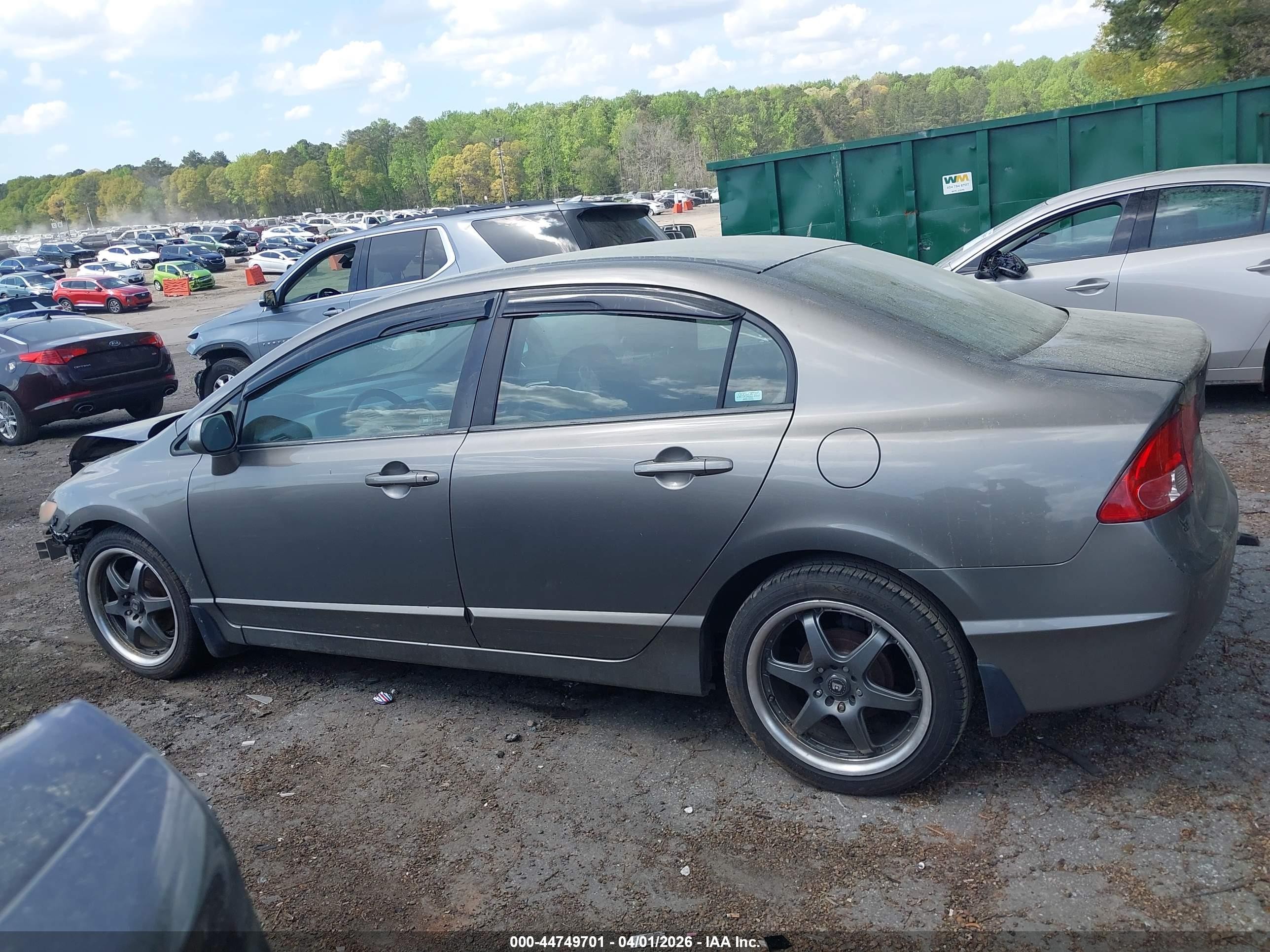 2006 Honda Civic Lx Gray vin: 1HGFA16586L151886