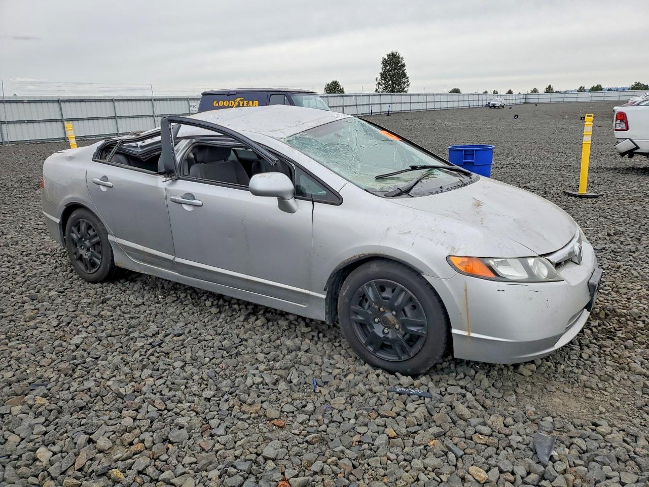2006 Honda Civic Lx Silver vin: 1HGFA16586L153296