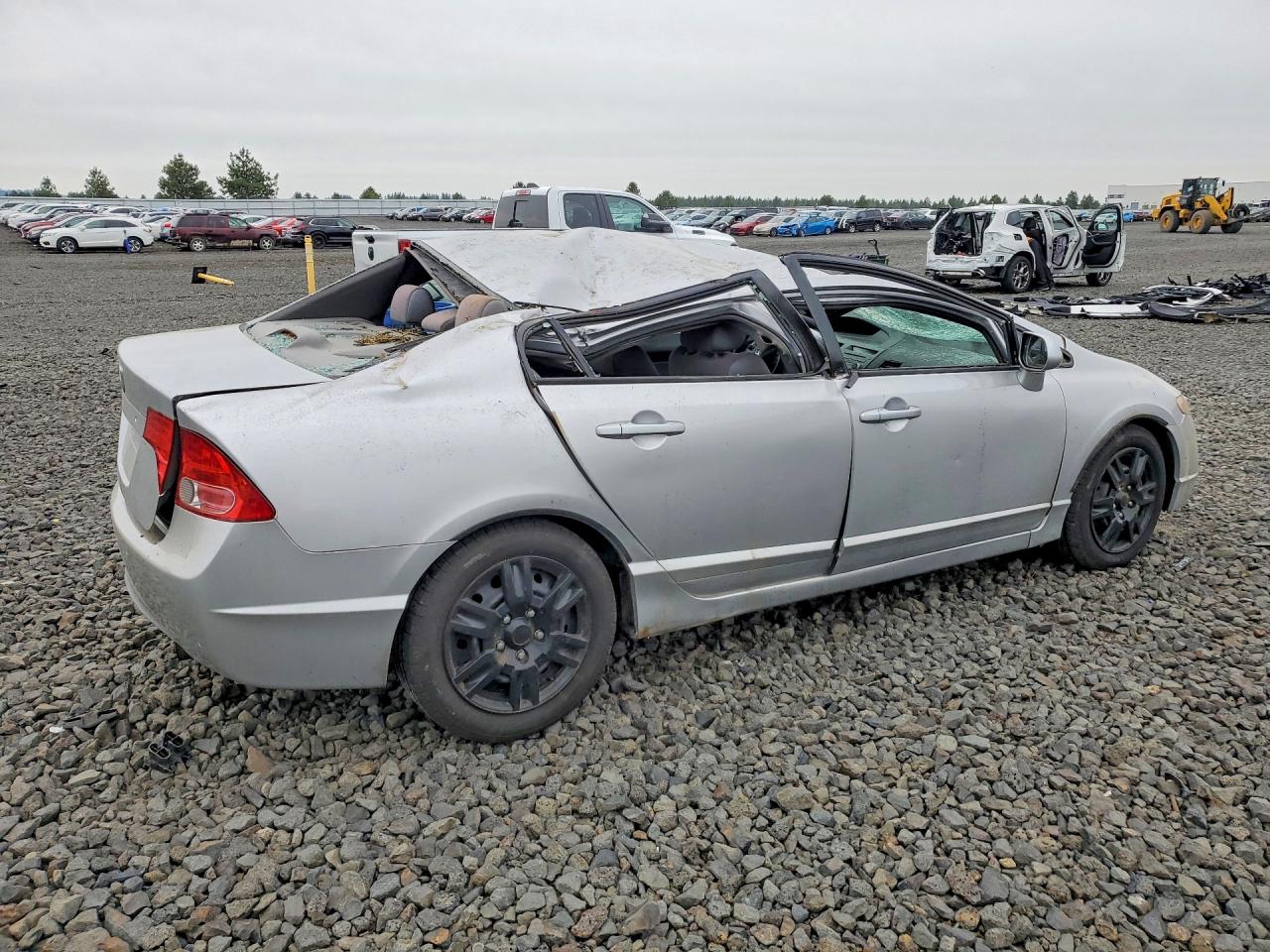 2006 Honda Civic Lx Silver vin: 1HGFA16586L153296