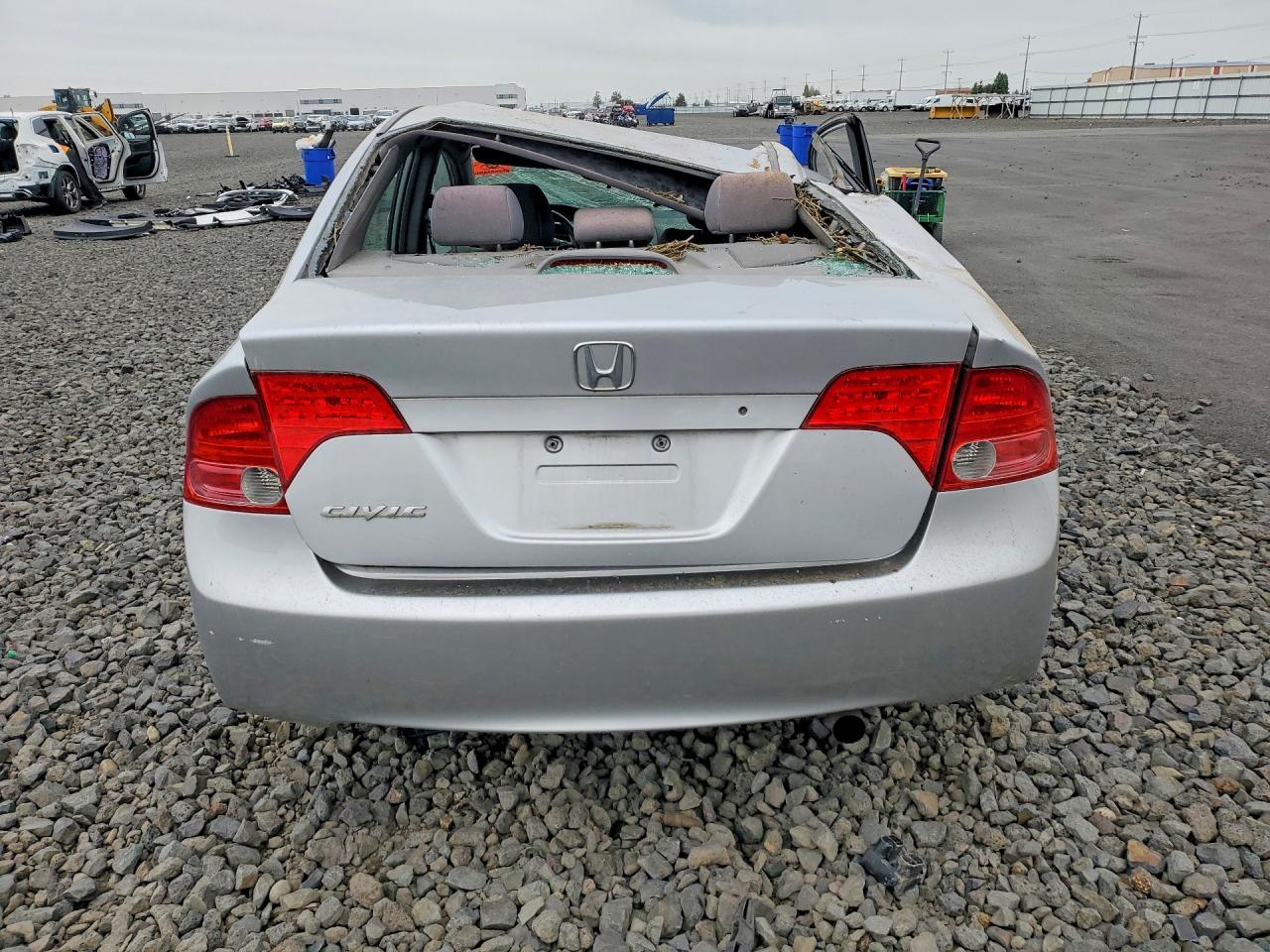 2006 Honda Civic Lx Silver vin: 1HGFA16586L153296