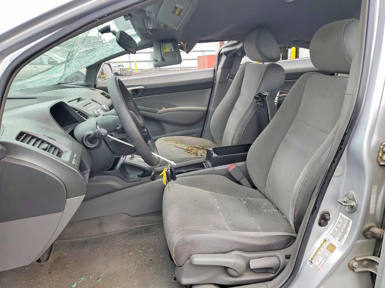2006 Honda Civic Lx Silver vin: 1HGFA16586L153296