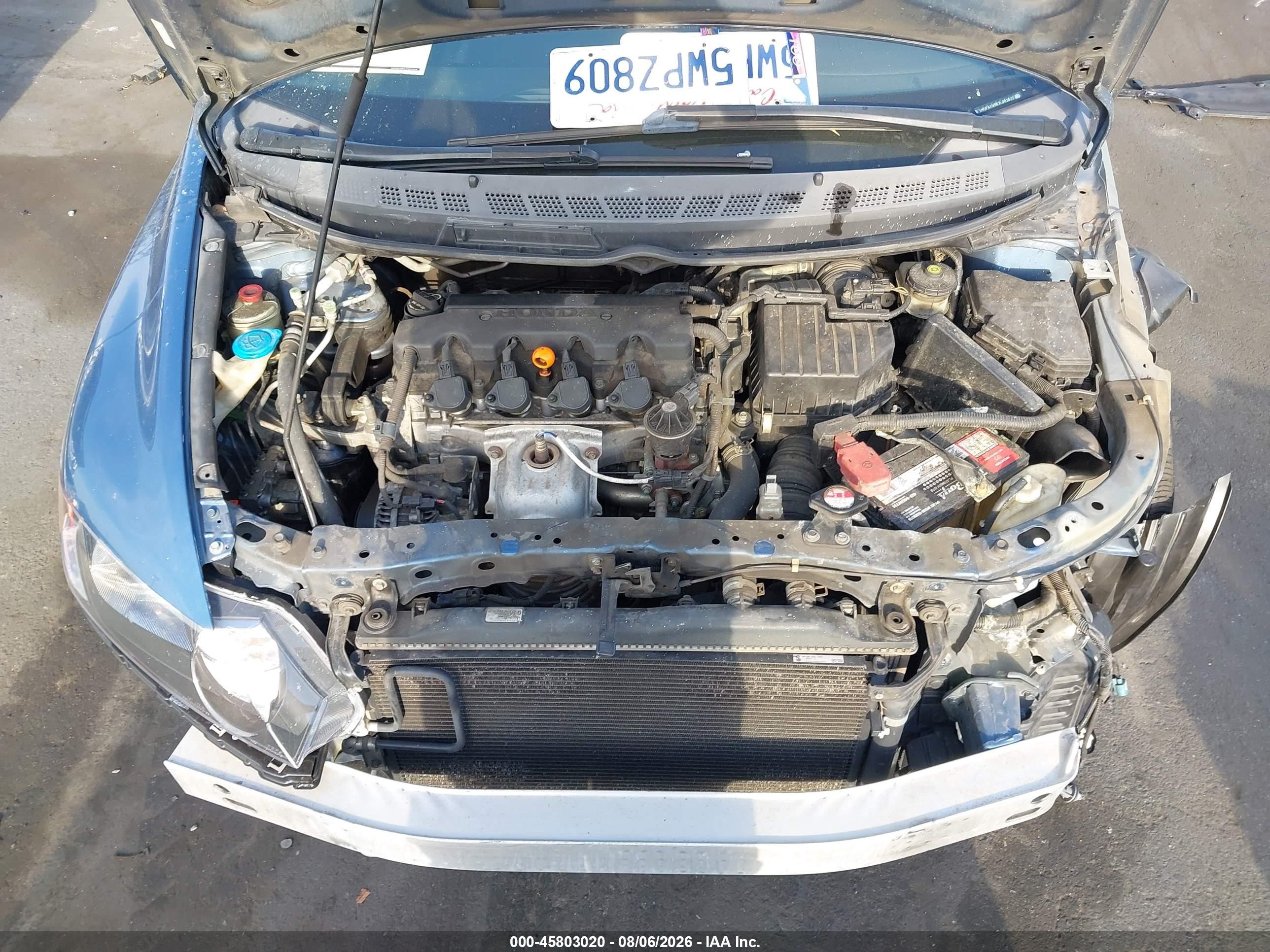 2007 Honda Civic Lx Синий vin: 1HGFA16587L003822